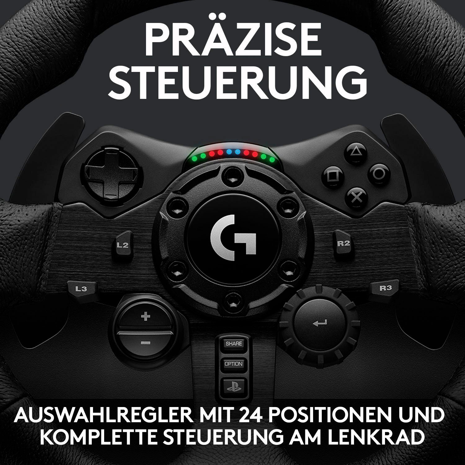 Logitech G Gaming-Lenkrad »G923 für PS4 und PC«, inkl. 20 Euro Steam Card  bequem kaufen