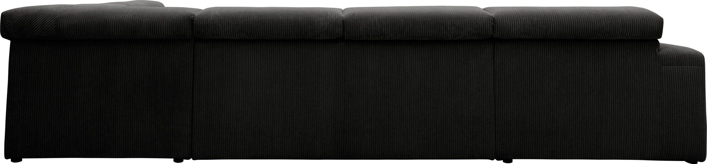 DOMO collection Wohnlandschaft »Brandon viele Bezugsarten, auch in Cord und Leder, incl. Nierenkissen«, mit Kopfteilverstellung, wahlweise Sitztiefenverstellung, U-Form