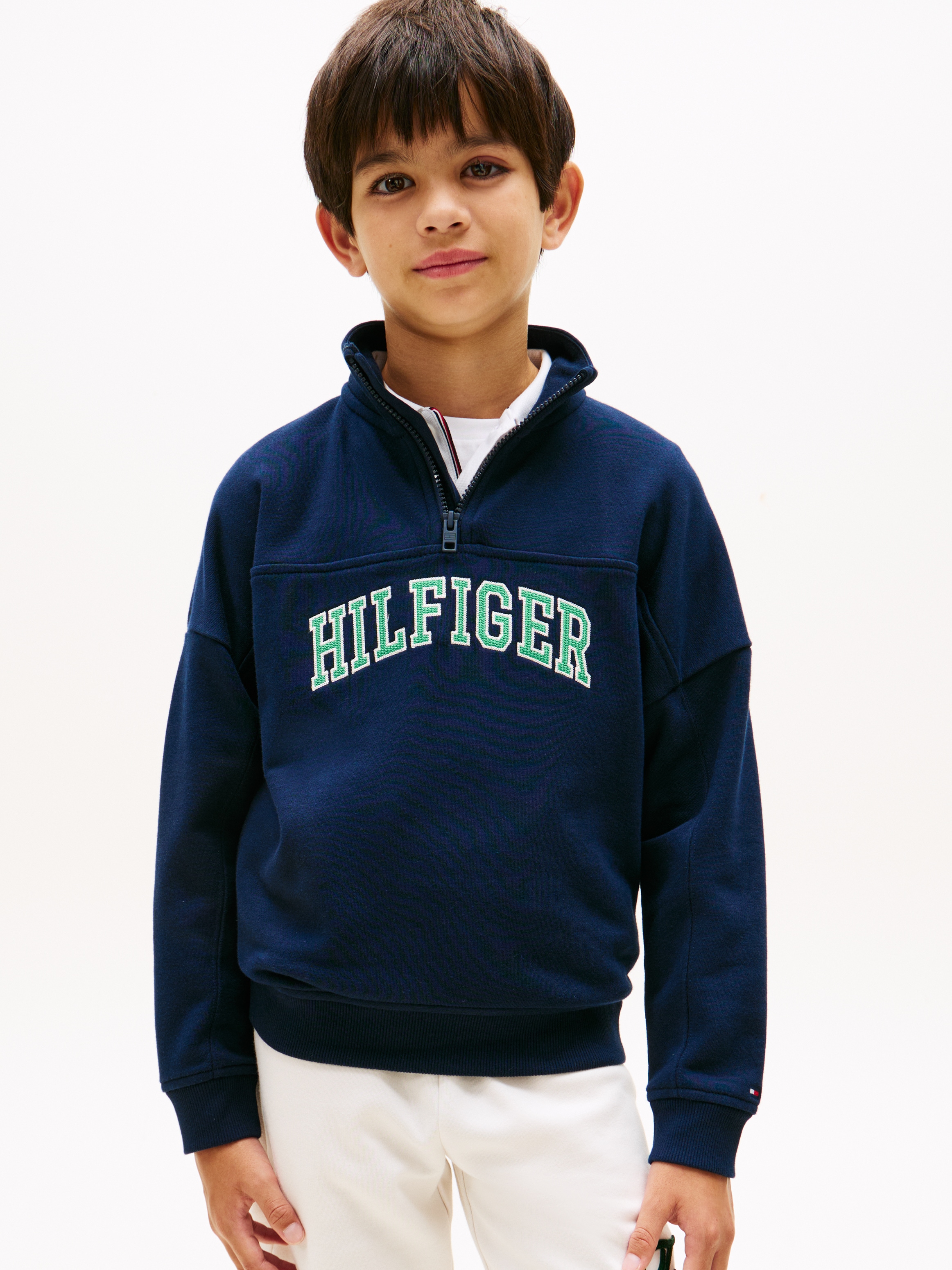 Image of Tommy Hilfiger Sweatshirt "HILFIGER VARSITY ZIP SWEATSHIRT", Kinder bis 16 Jahre, regular fit