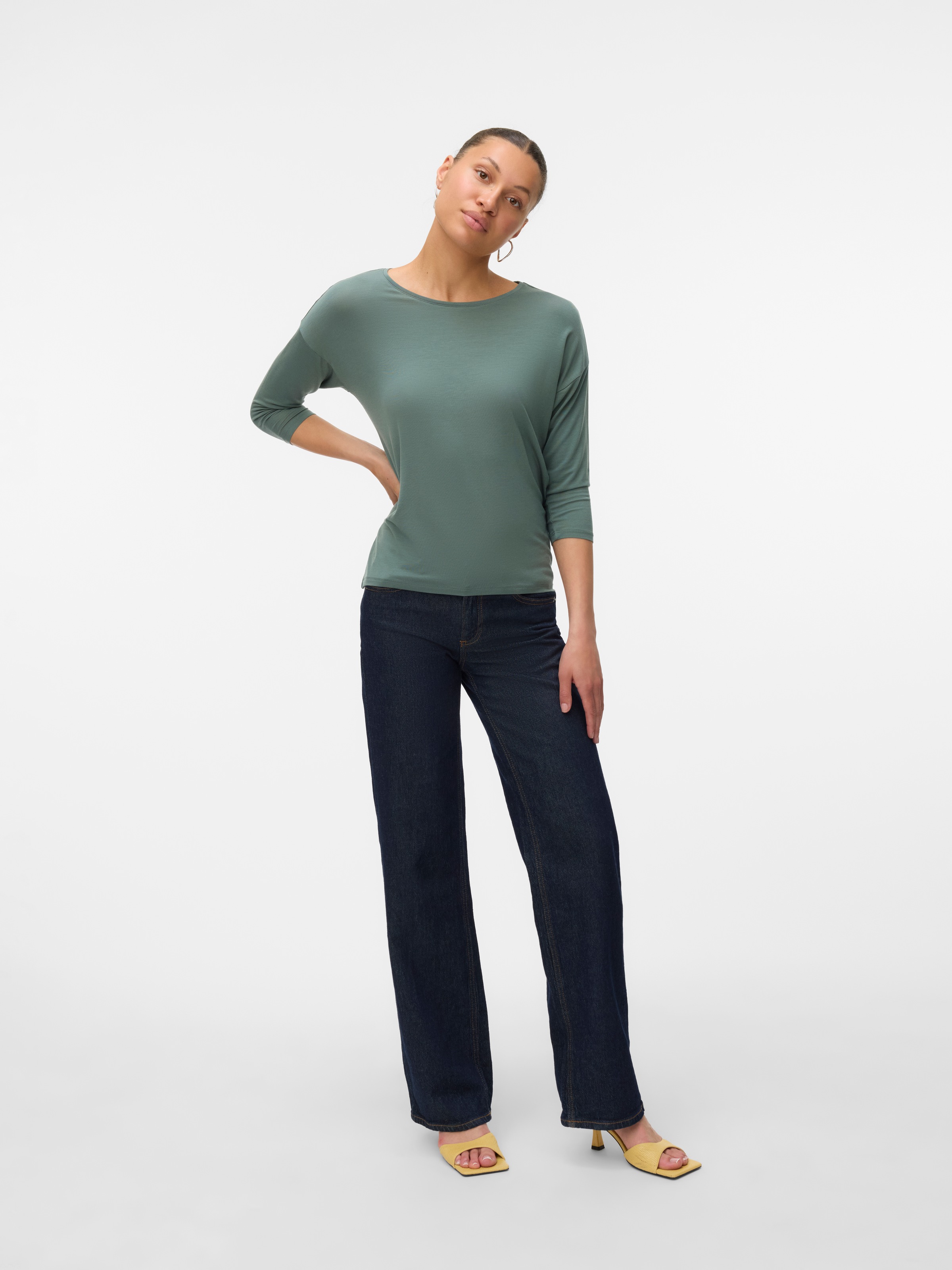 Vero Moda 3/4-Arm-Shirt »VMAVA 3/4 TOP JRS GA NOOS«
