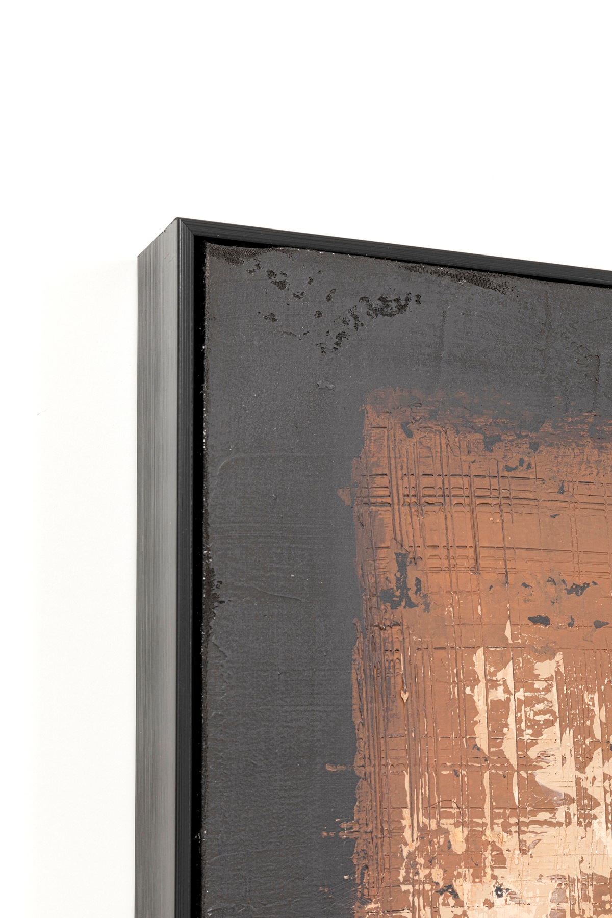 Kare Design Tableau avec cadre »Gerahmtes Bild Silence Braun 120x120cm«