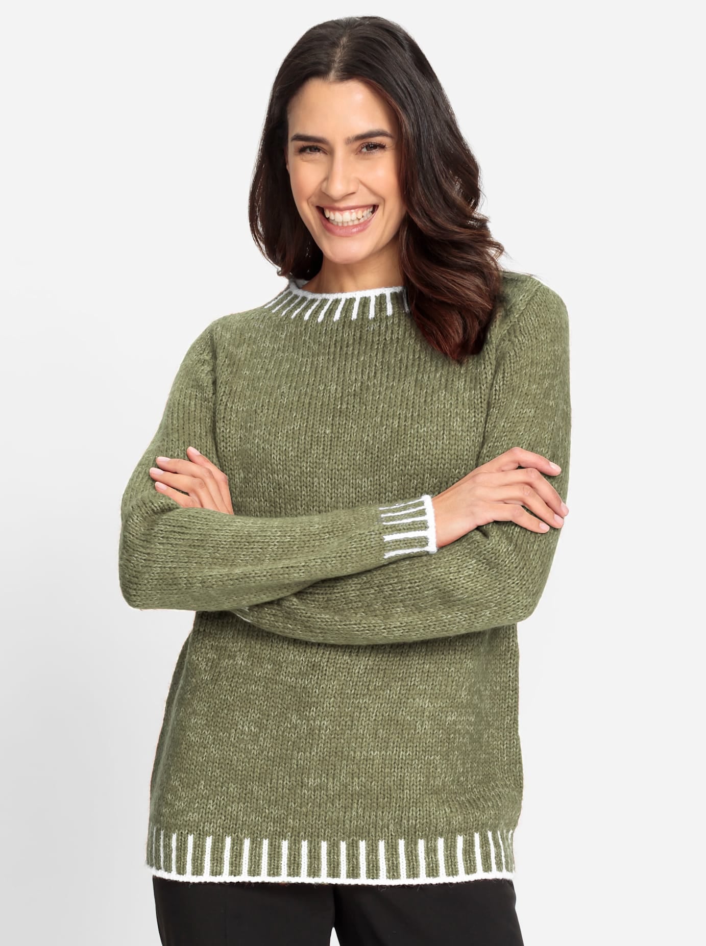 Inspirationen Rundhalspullover »Pullover«