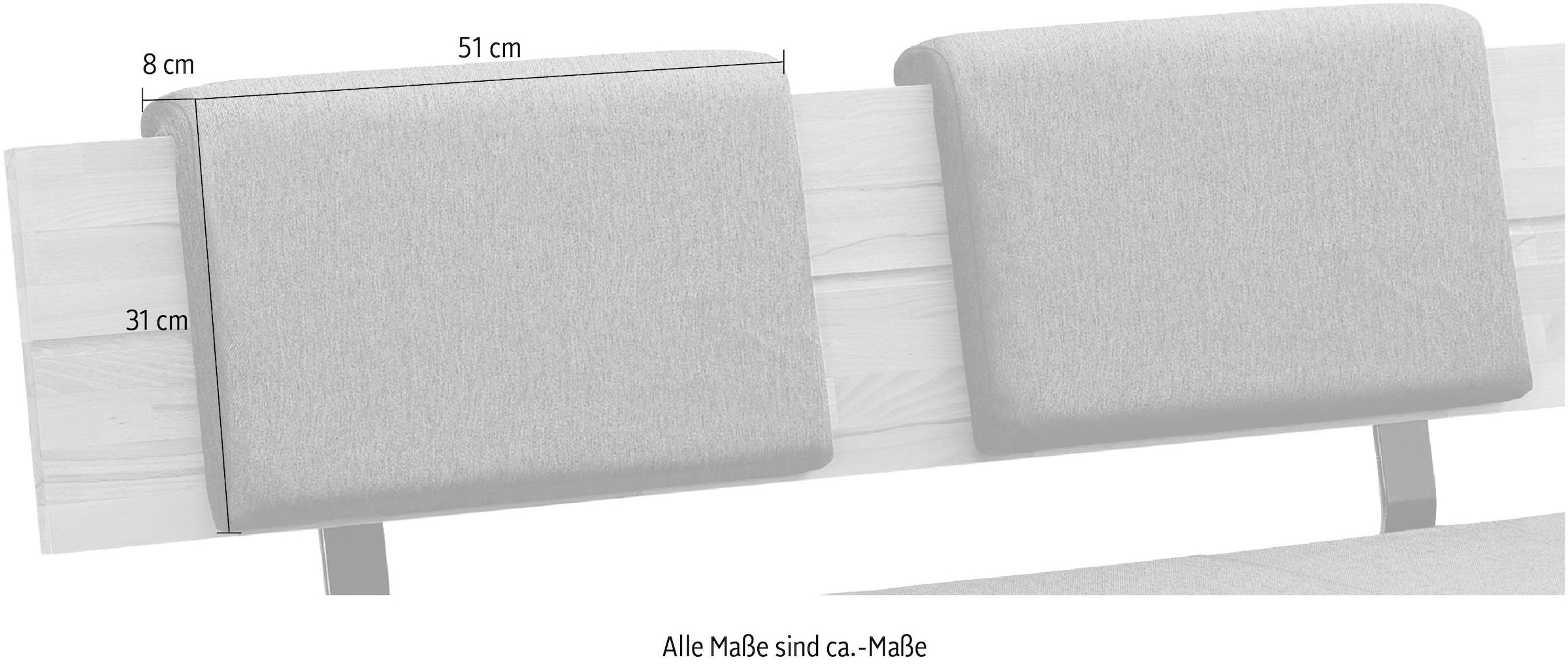 massivline&more Housse de coussin »Roberto« coussin suspendu