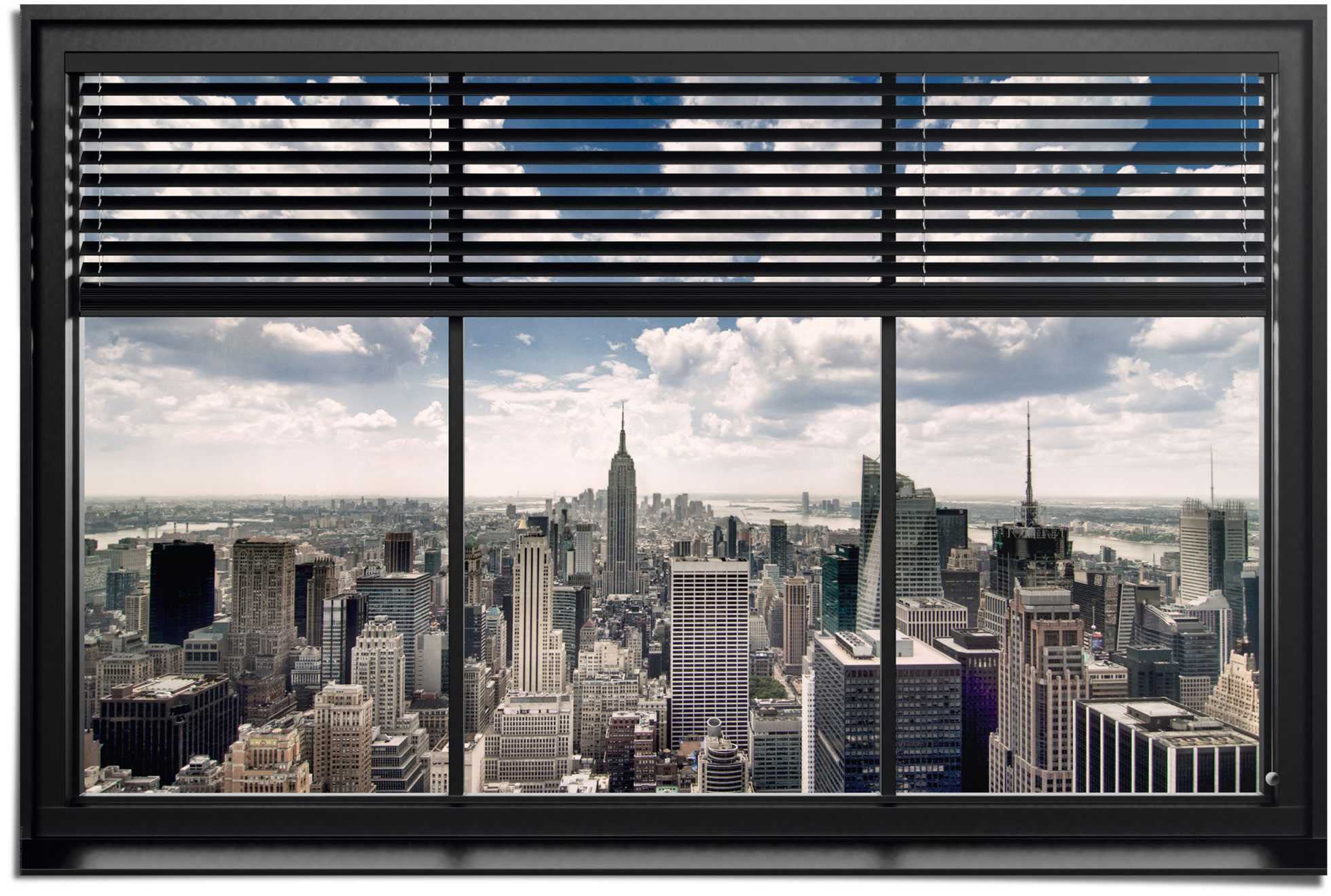 Image of Reinders Poster "New York Fensterblick" 1 Stk. tlg.