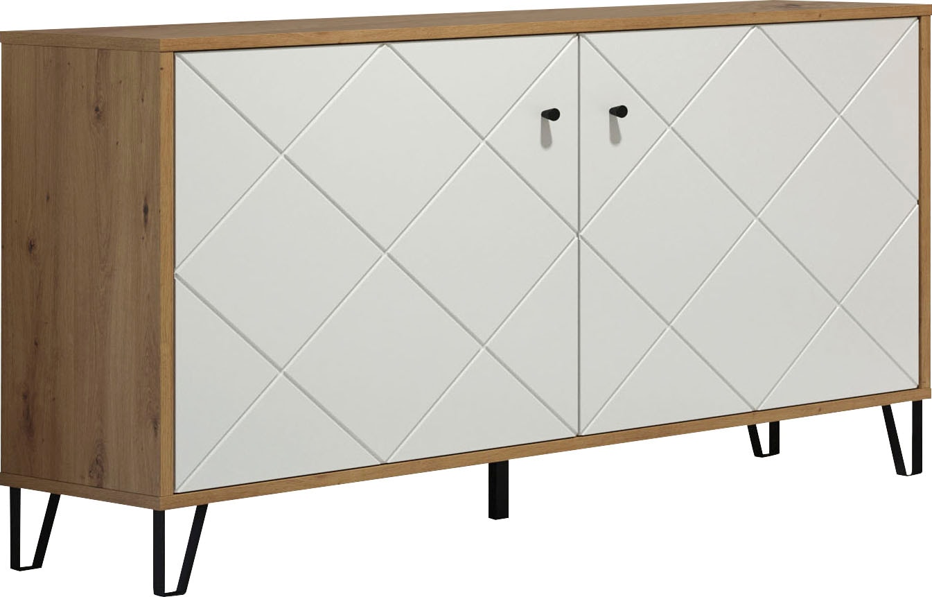 Image of Home affaire Sideboard "Tarragona" Sideboard mit 2 Türen & Soft-Close - (B/T/H) 123/40/76 cm