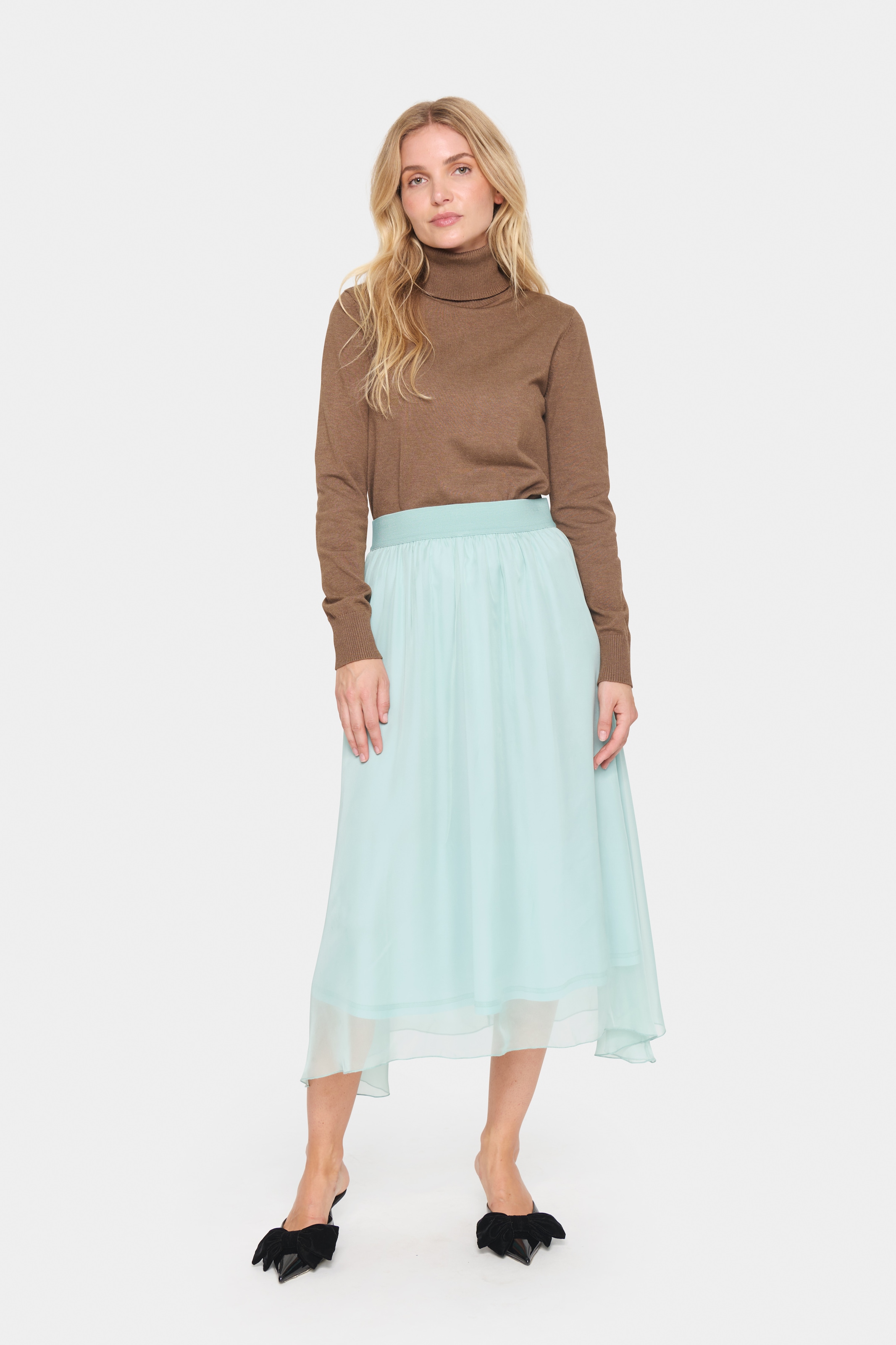 Saint Tropez Midirock »CoralSZ Skirt«, aus Chiffon