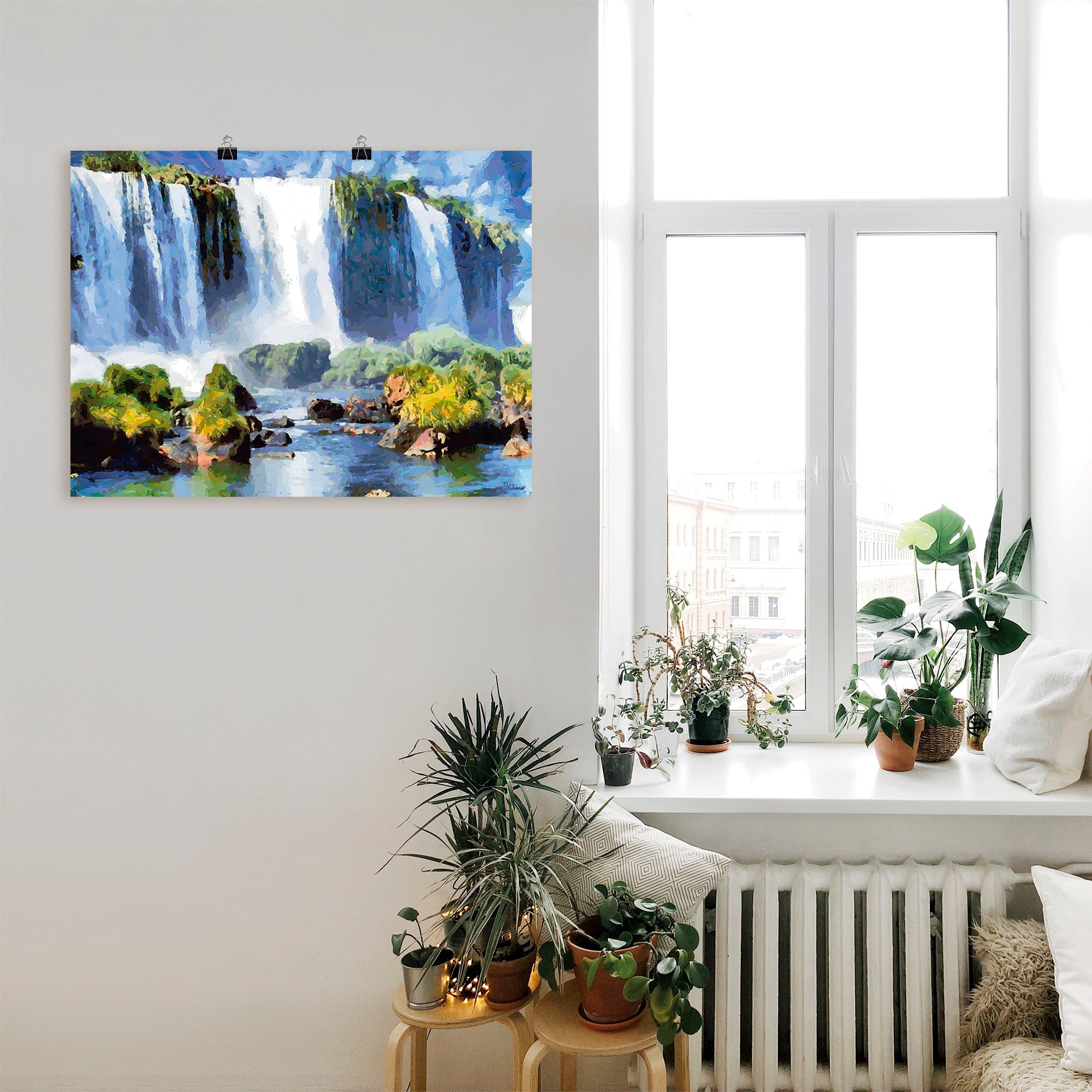 Artland Poster »Iguazu Wasserfälle II«, Wasserfallbilder, (1 St.), als Alubild, Leinwandbild, Wandaufkleber oder Poster in versch. Grössen