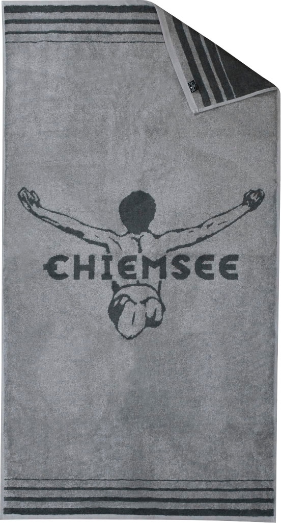 Chiemsee Duschtücher »Miami«, (2 St., 2er Set Badetücher 70 x 140 cm), Chiemsee Logo