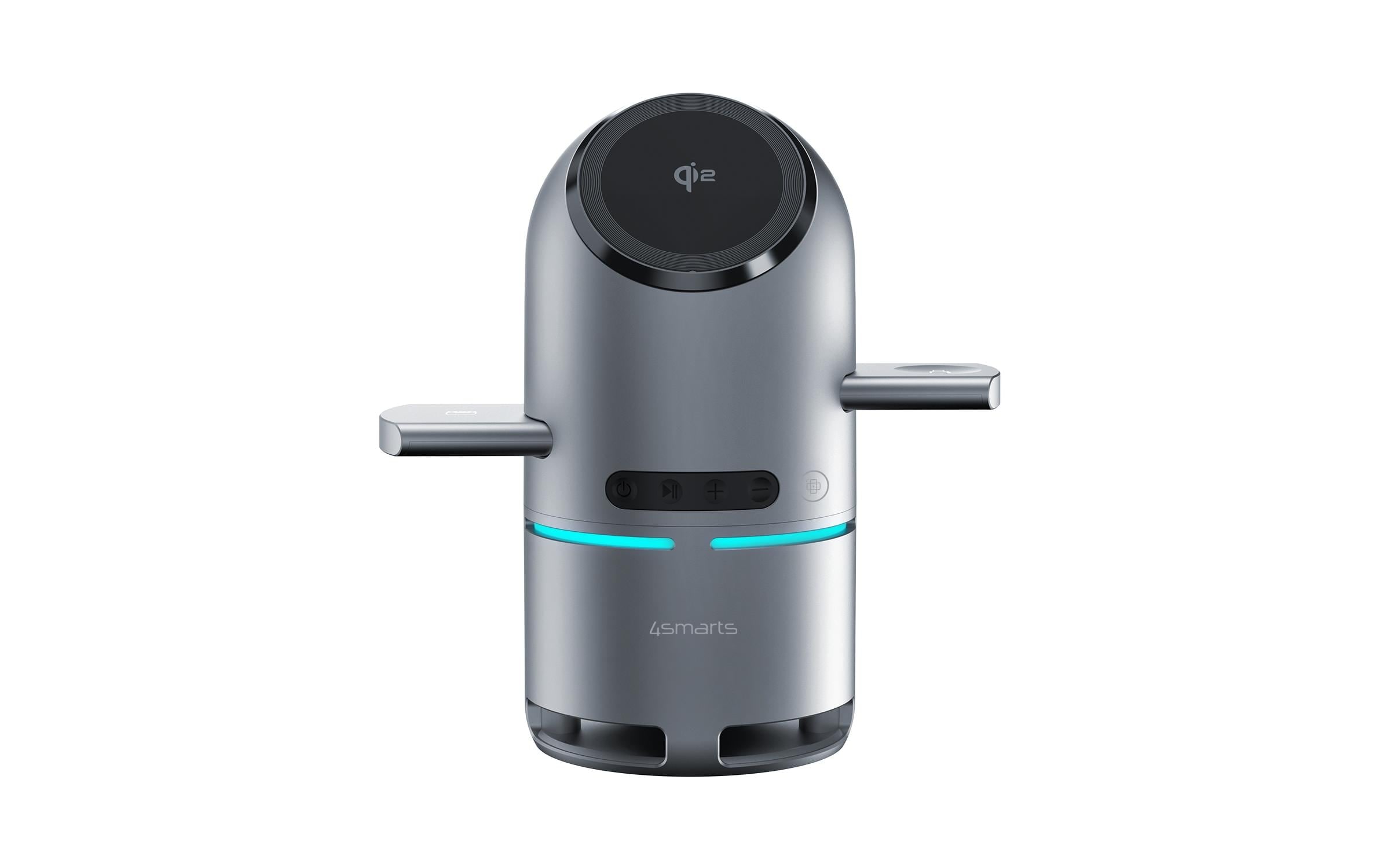 4smarts Wireless Charger »3-in-1 ChargeBot Sound«