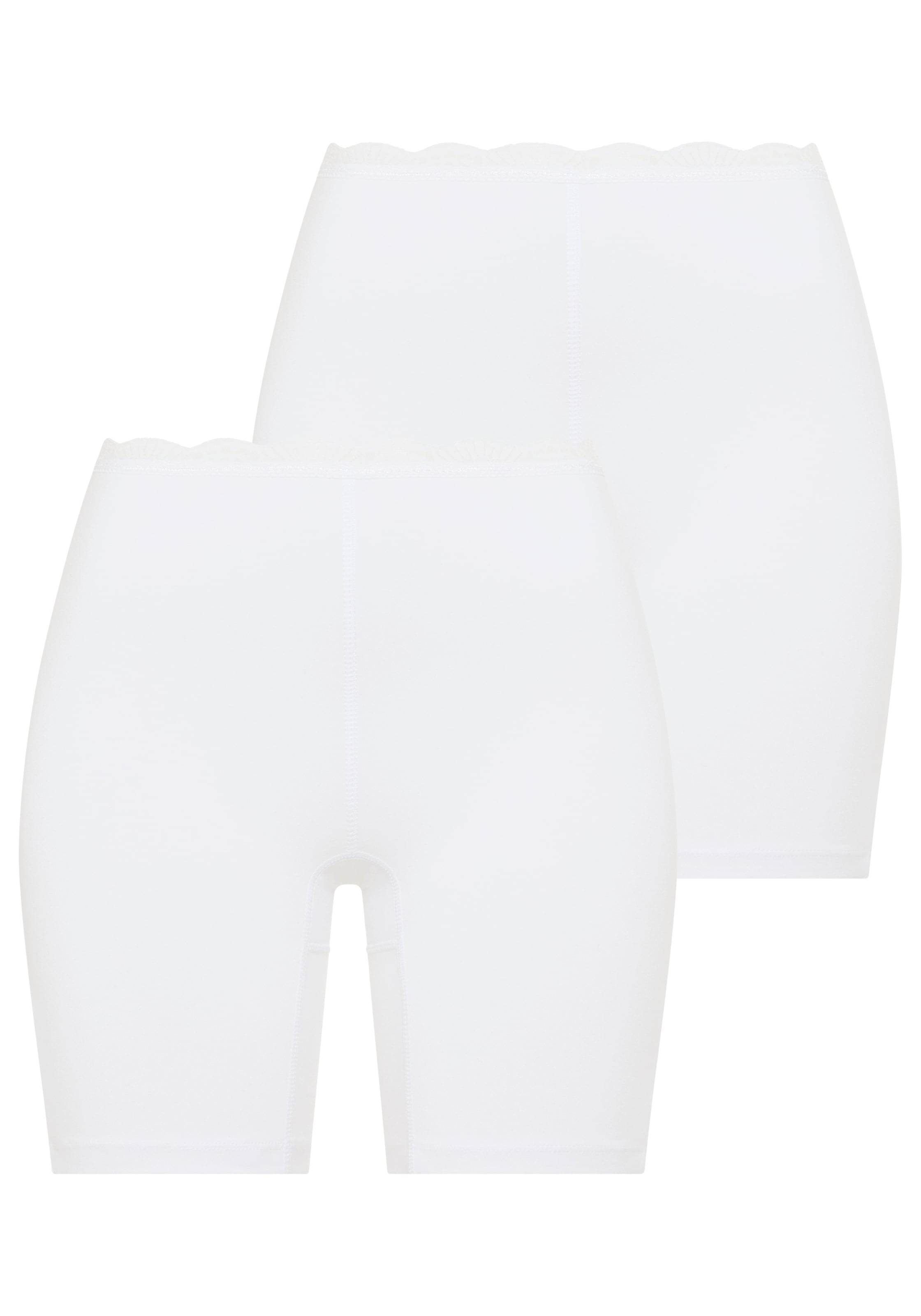 Image of YSABEL MORA High-Waist-Panty "BASIC COLLECTION COTTON WITH LACE" mit Bein, aus Baumwollmischung, eng anliegend