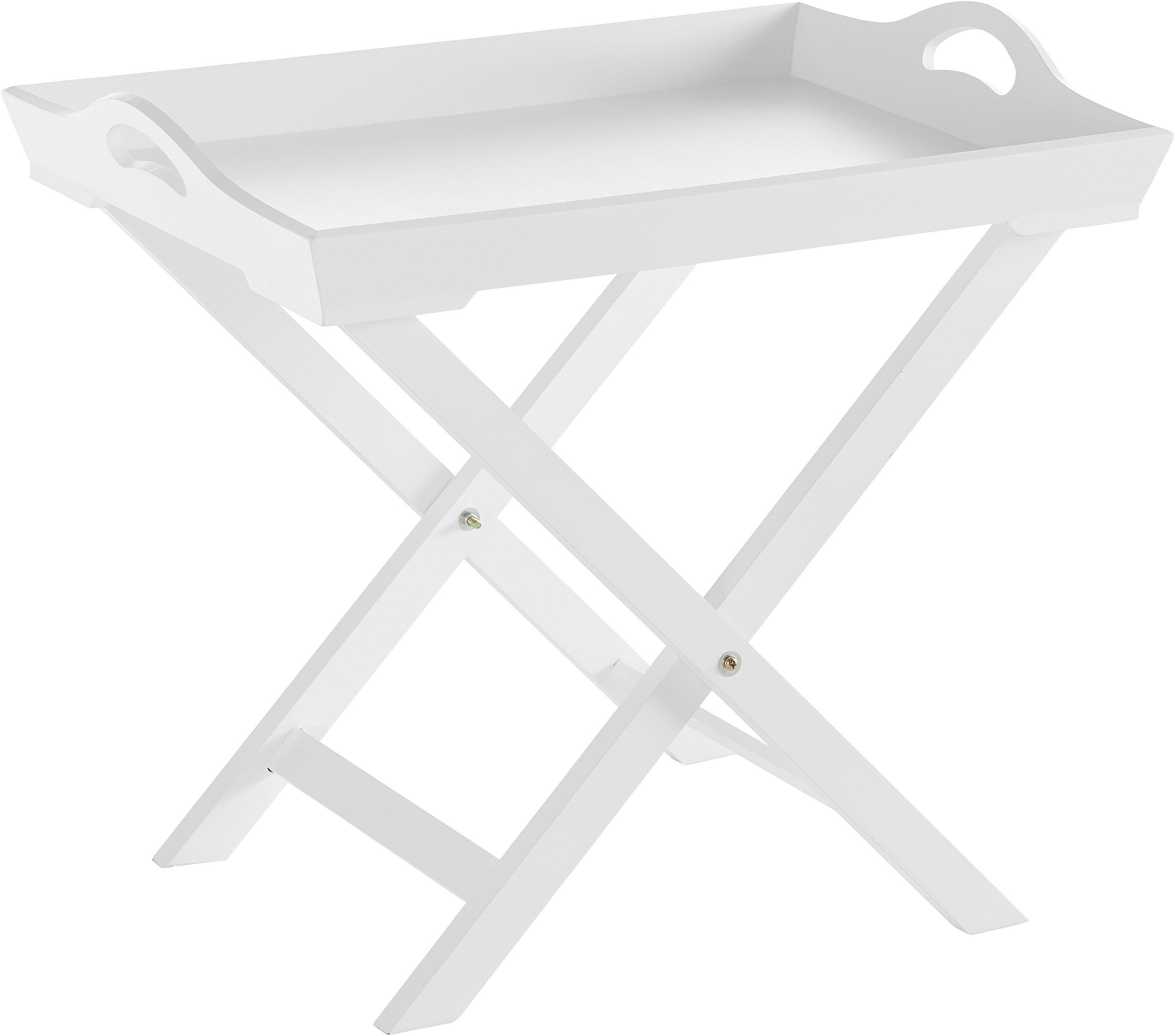 Image of Home affaire Tablett, Beistelltisch, Tabletttisch, weiss bei Ackermann Versand Schweiz