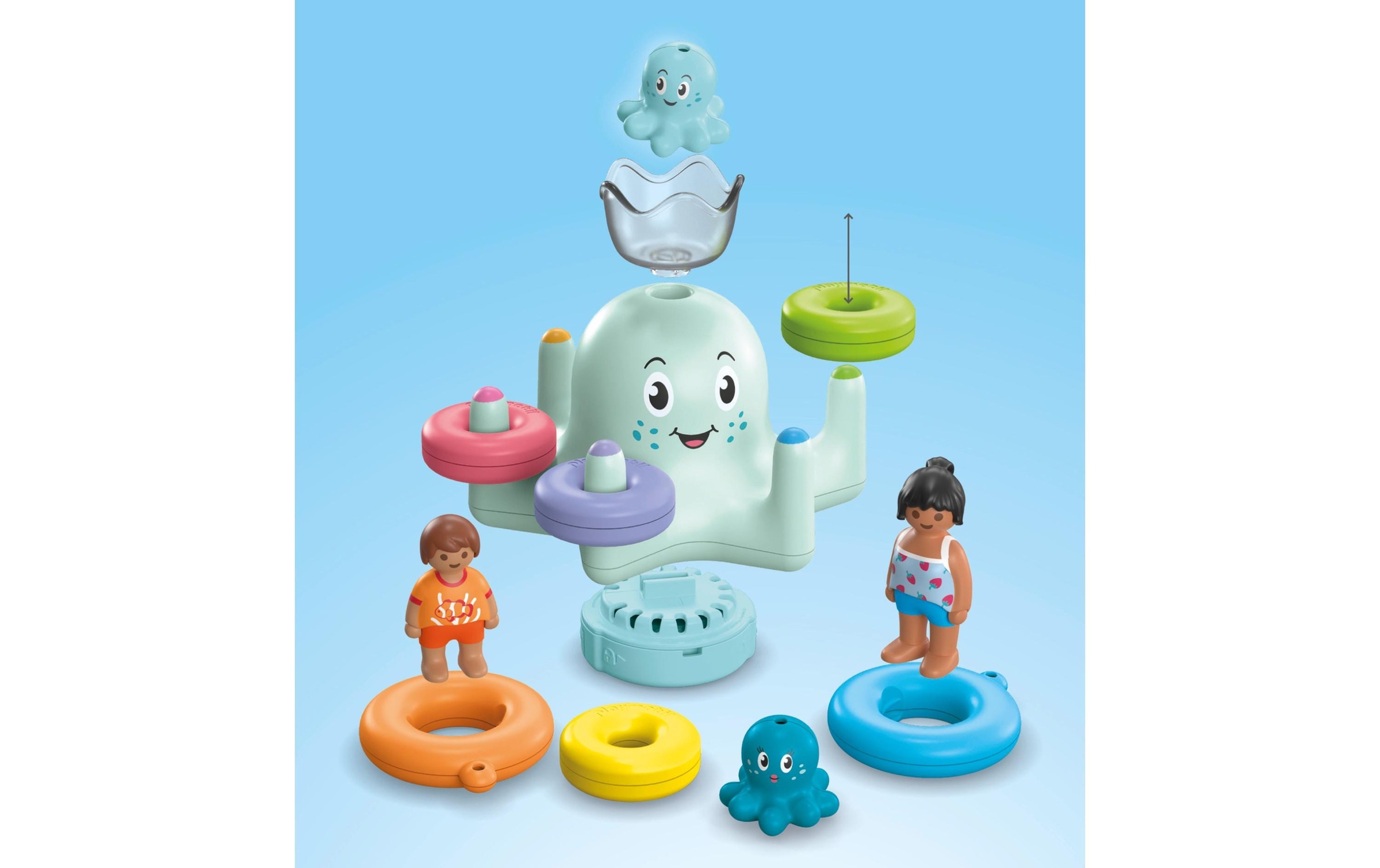 Playmobil® Spielbausteine »Junior Aqua & Tinti: Bunter Tintenfisch 71438«, (17 St.)