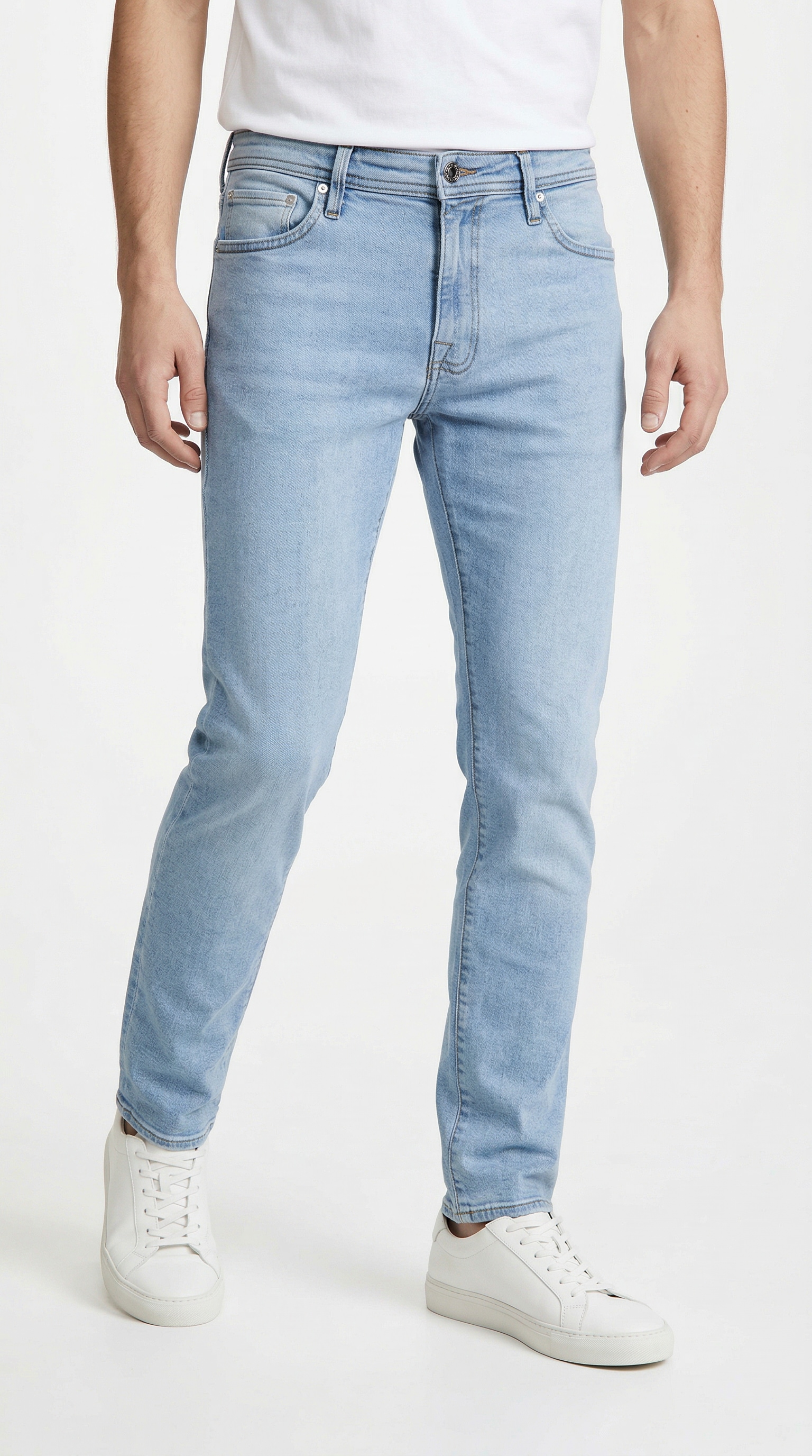Image of Jack & Jones Slim-fit-Jeans "JJIGLENN JJFELIX AM 446 NOOS" Baumwollmischung, slim fit