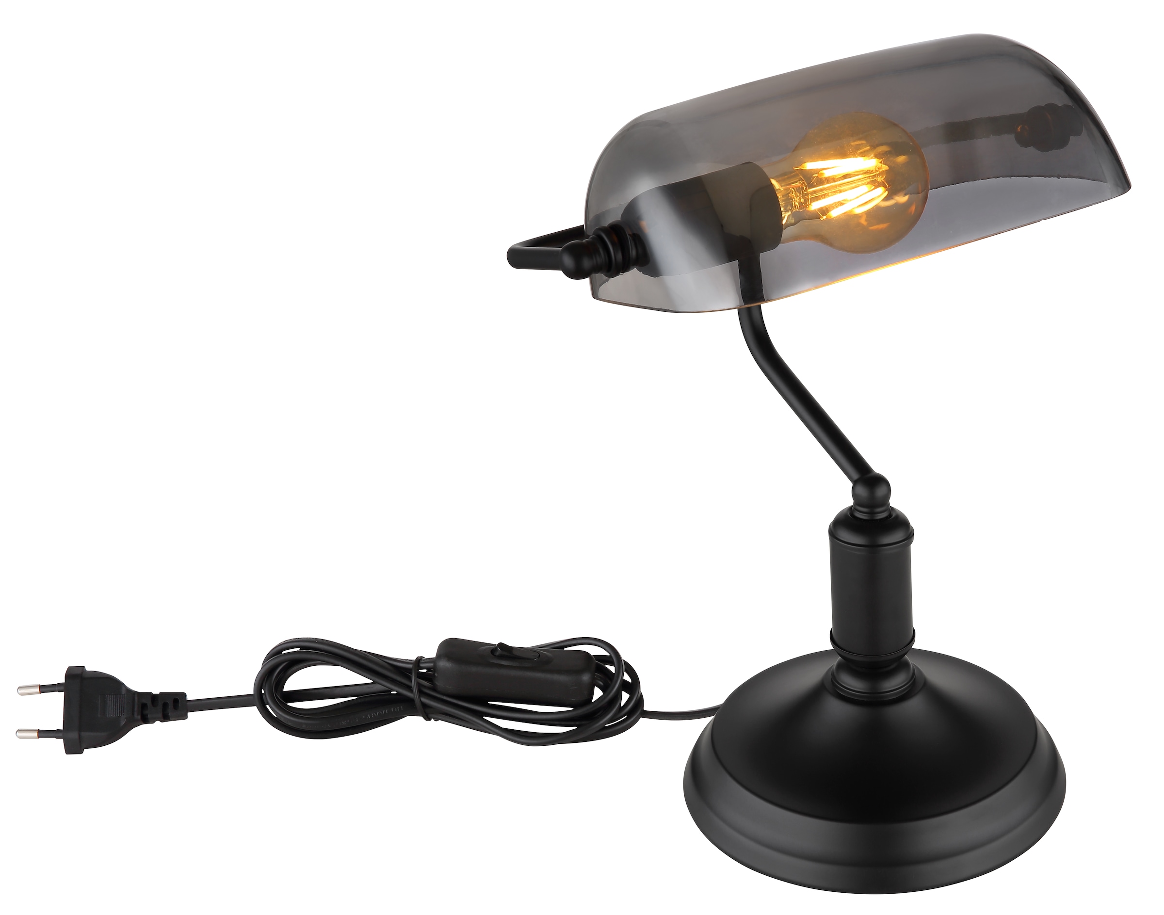 GLOBO LIGHTING Lampe de bureau »ANTIQUE« 1 cuis lampe de bureau classique, lampe de table style antique, lampe de banc