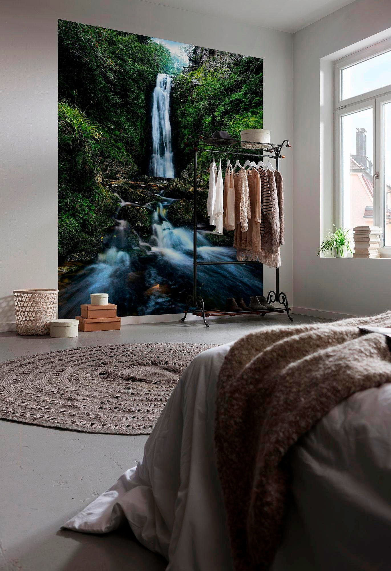 Komar Papier peint intissé »Digitaldruck Vlies -  Glenevin Falls - Grösse 200 x 250 cm« imprimé Wohnzimmer, Schlafzimmer