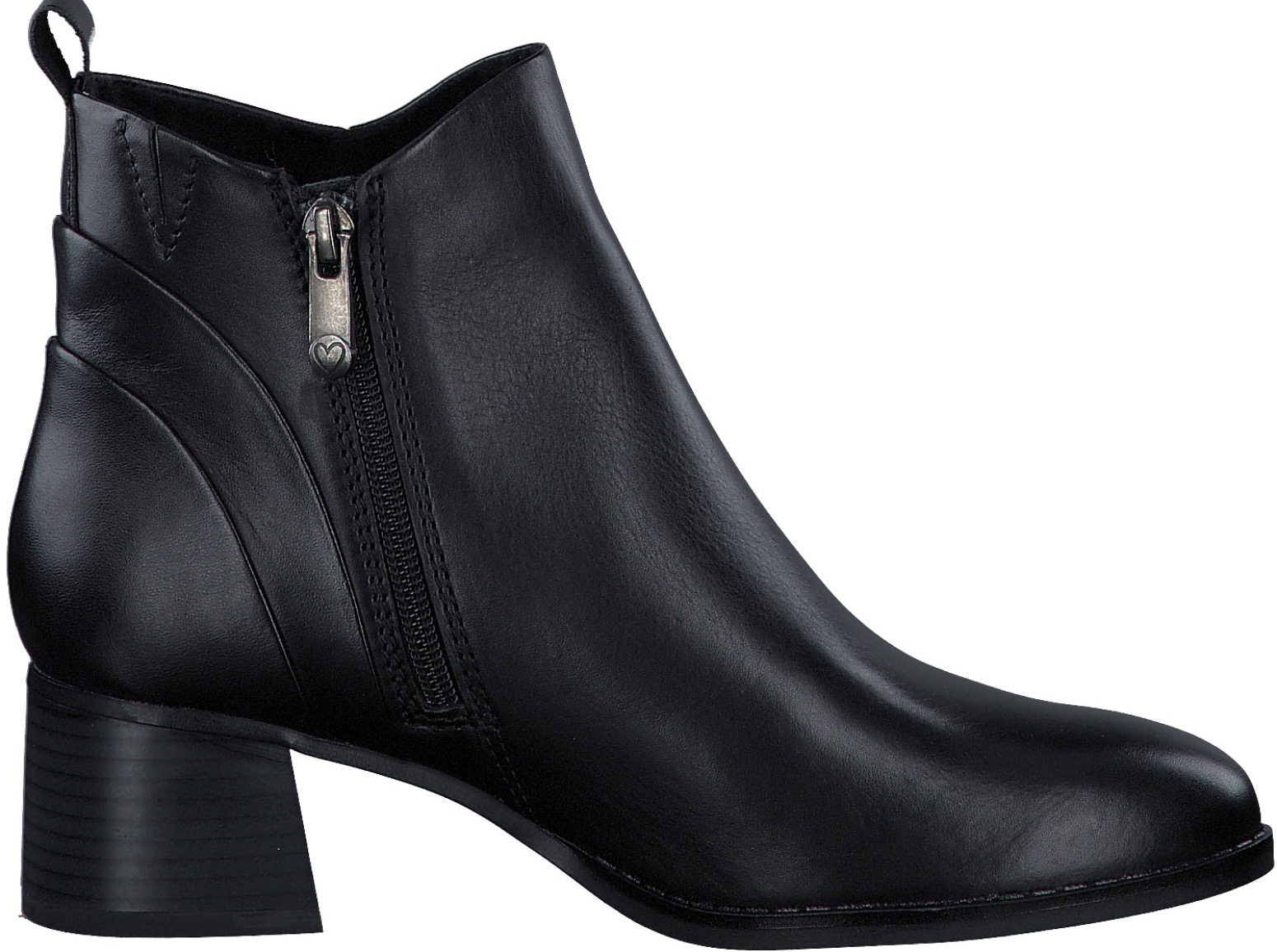MARCO TOZZI Stiefelette, Blockabsatz, Business-Stiefelette, Ankleboots mit Anziehlasche