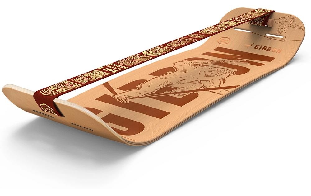 Gibbon Balanceboard »Slackboard Set Roots Rocker Trave l Set Buche«