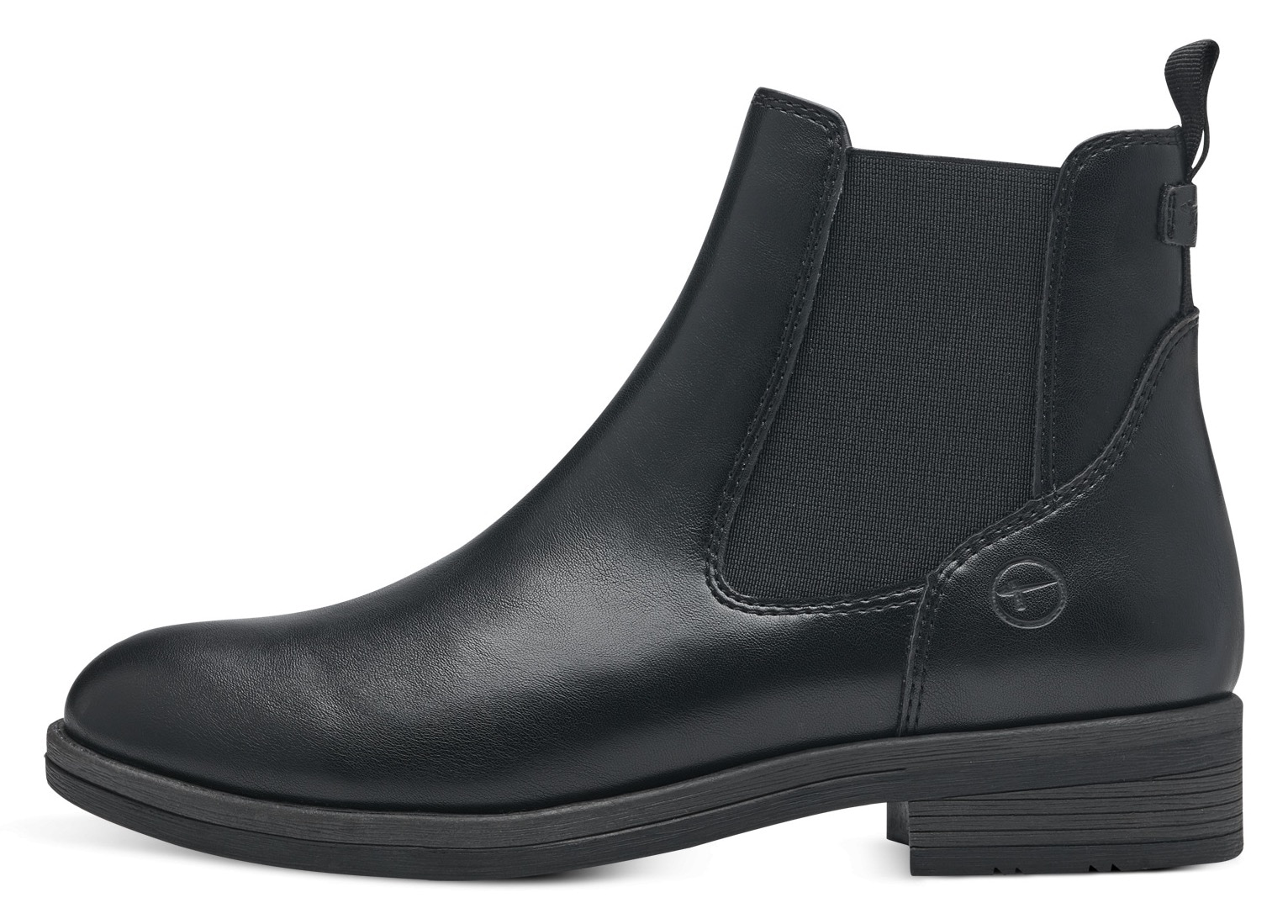 Tamaris Chelseaboots, Blockabsatz, Stiefelette, Businessschuh, Schlupfschuh, Anziehlasche