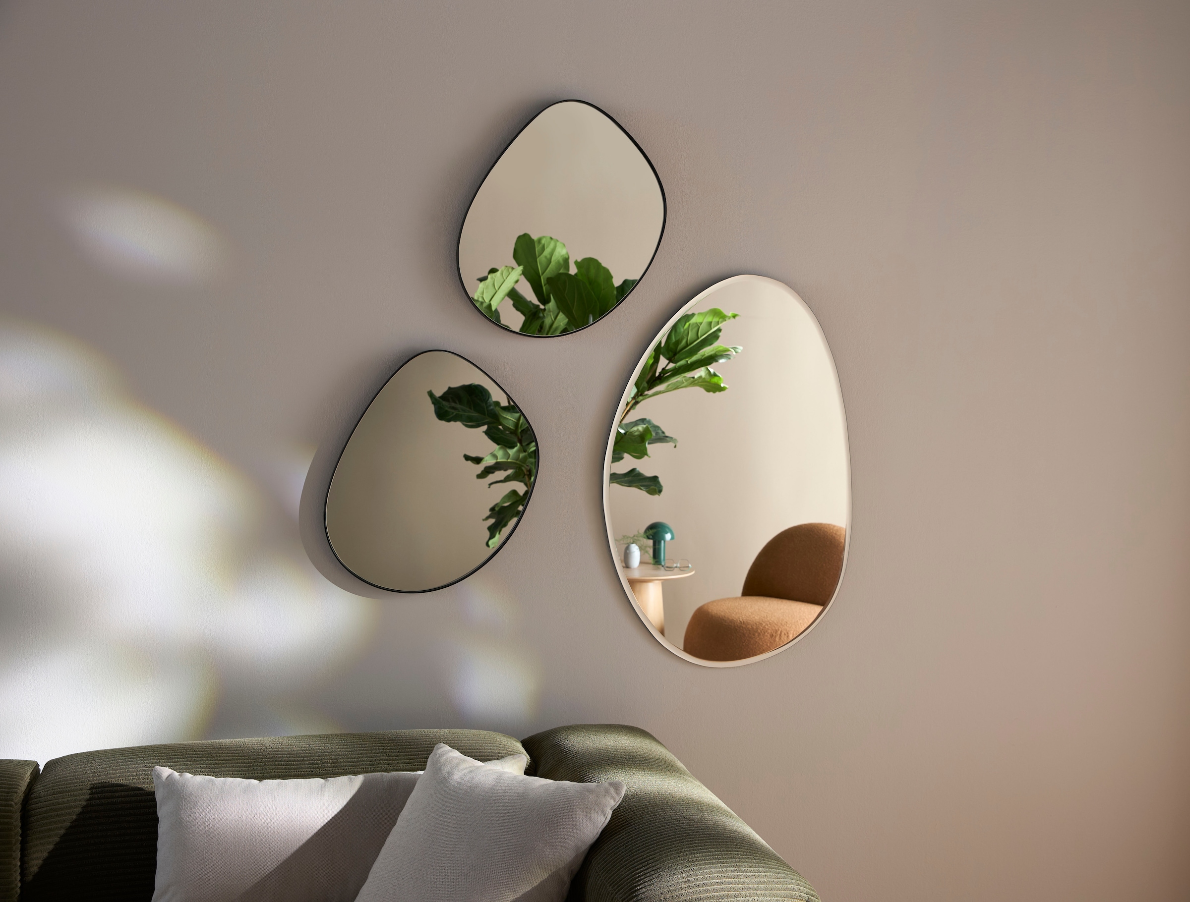 s.Oliver Miroir mural »Lucee« ovalförmig, ca. 88,5x59cm, mattierter dezenter Rahmen