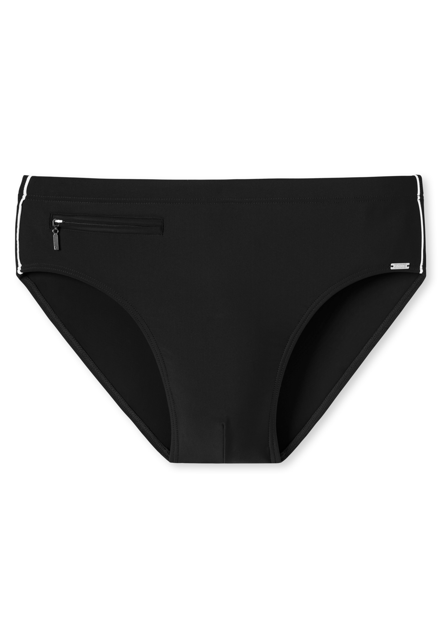Schiesser Badeslip »"Nautical Casual"«, mit extra flacher Reissverschlusstasche