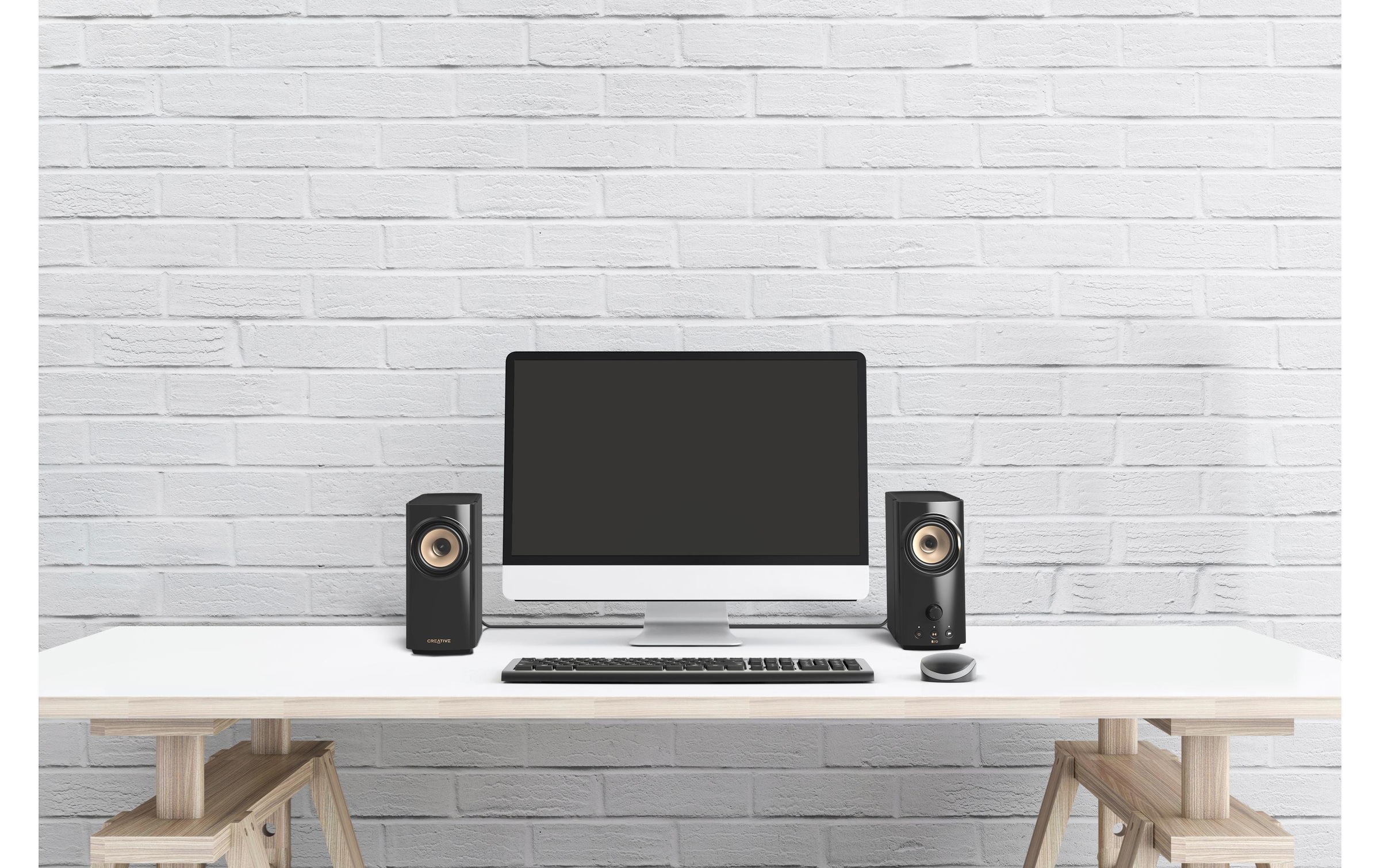 Creative PC-Lautsprecher »T60« 2.0 (Bluetooth Lautstärkeregelung | Pairing 30 W)
