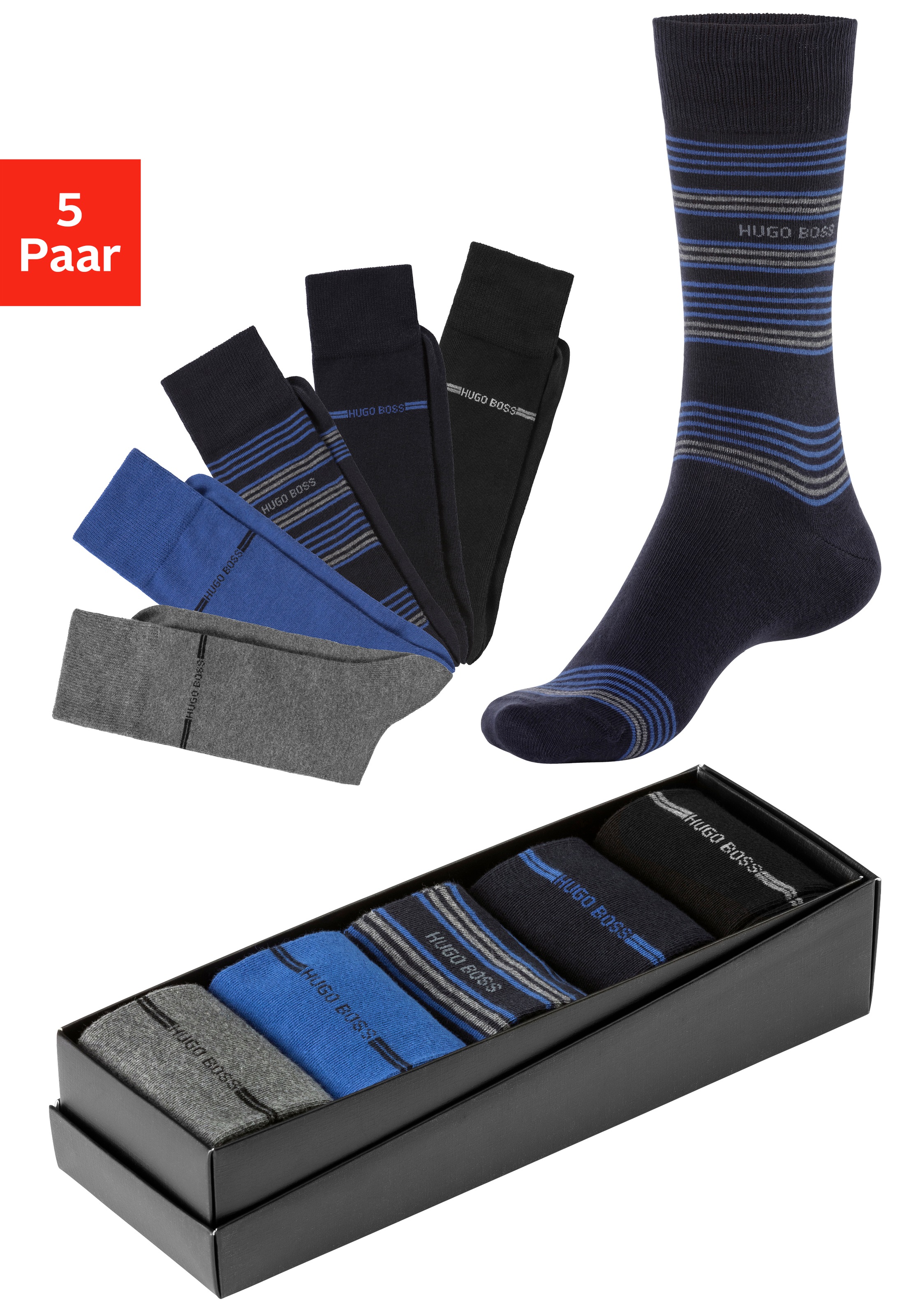 BOSS Socken »5P Gift Set CC«, (Packung, 5 Paar), für Beruf und Freizeit kaufen