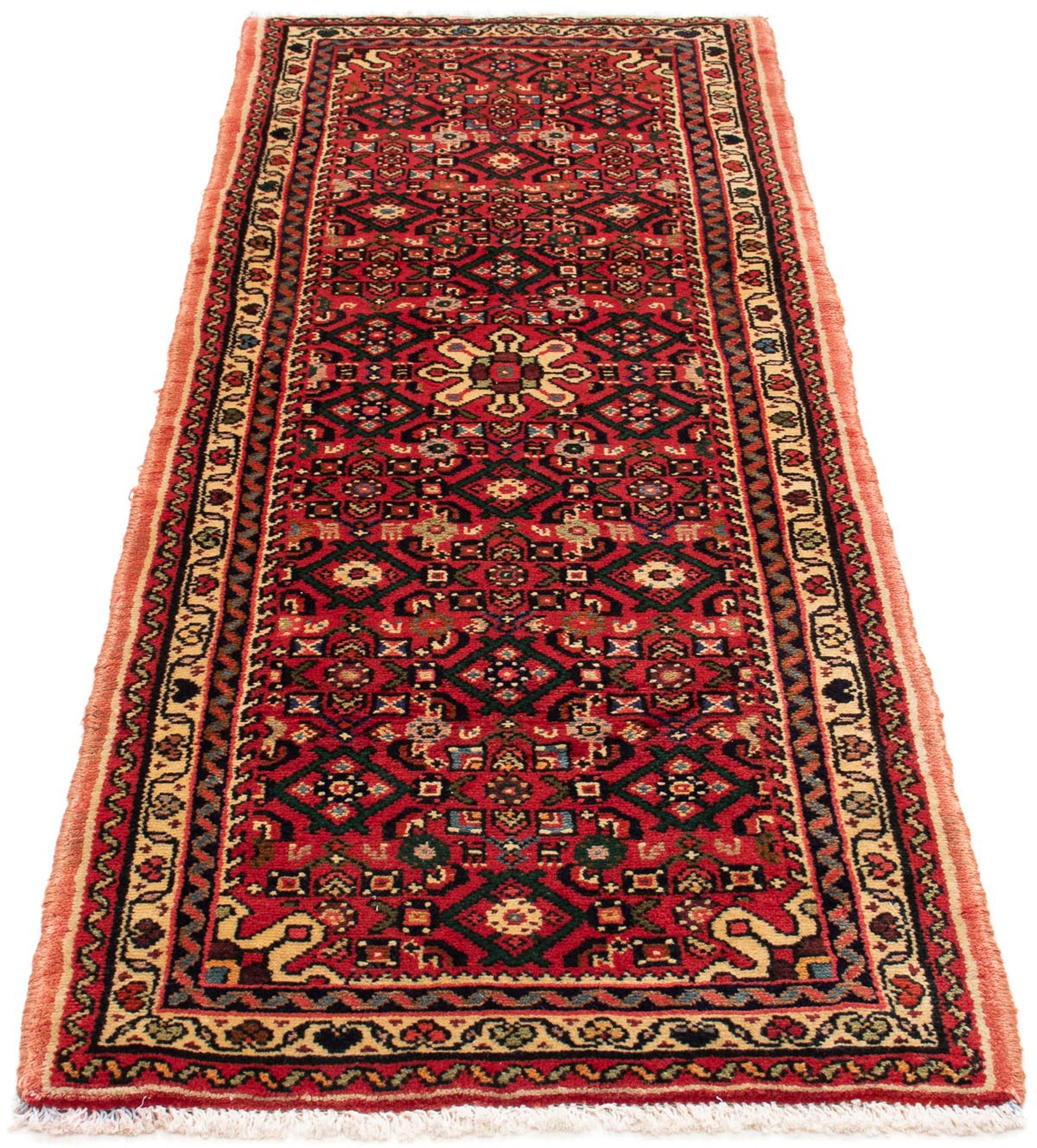 Image of morgenland Orientteppich »Perser - Nomadic - 205 x 70 cm - dunkelrot«, rechteckig, 10 mm Höhe, Wohnzimmer, Handgeknüpft, Einzelstück mit Zertifikat bei Ackermann Versand Schweiz