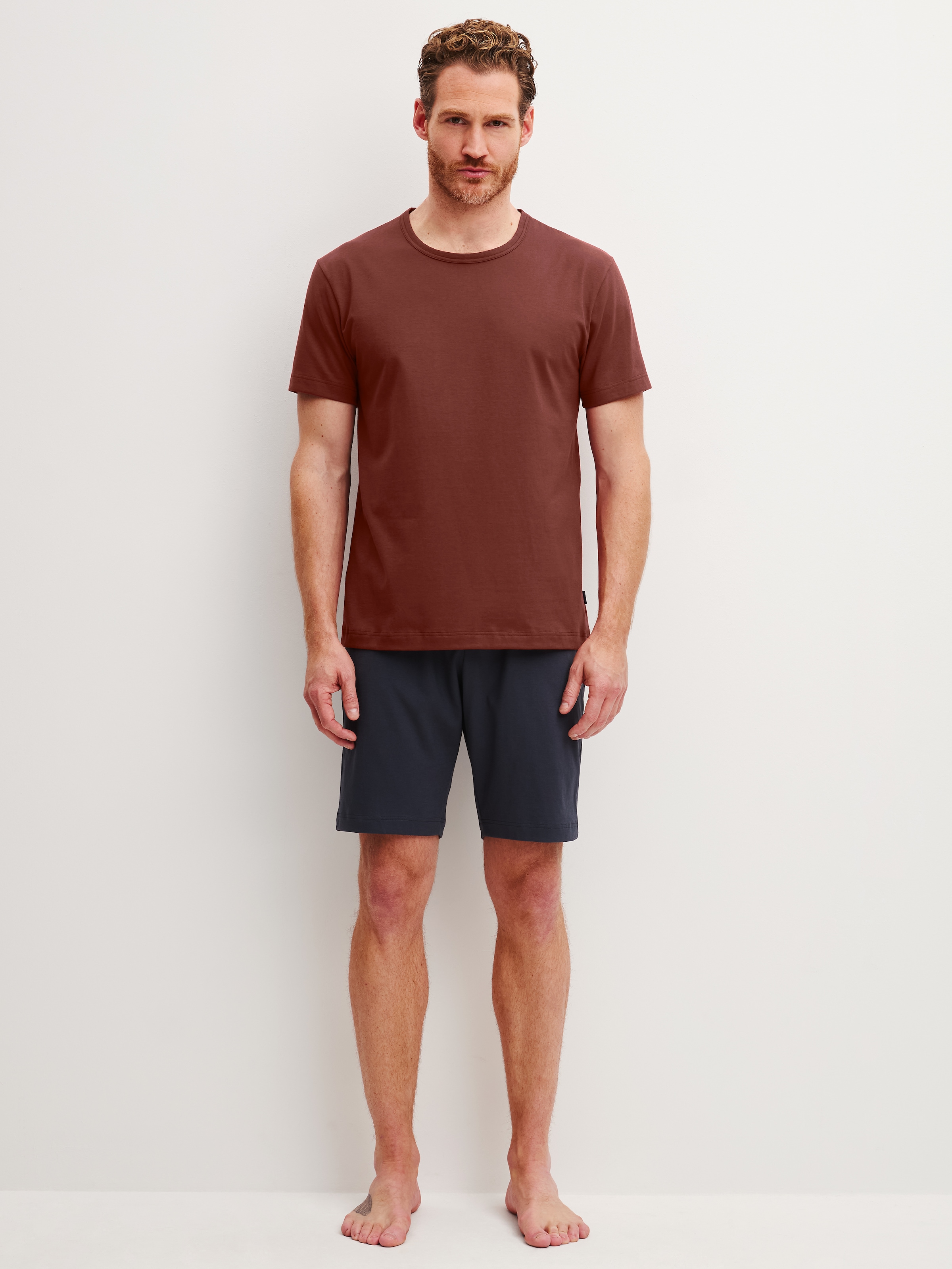 Image of CALIDA Shorty "Relax Essentials" 2 mit Rundhalsausschnitt, kurze Ärmel