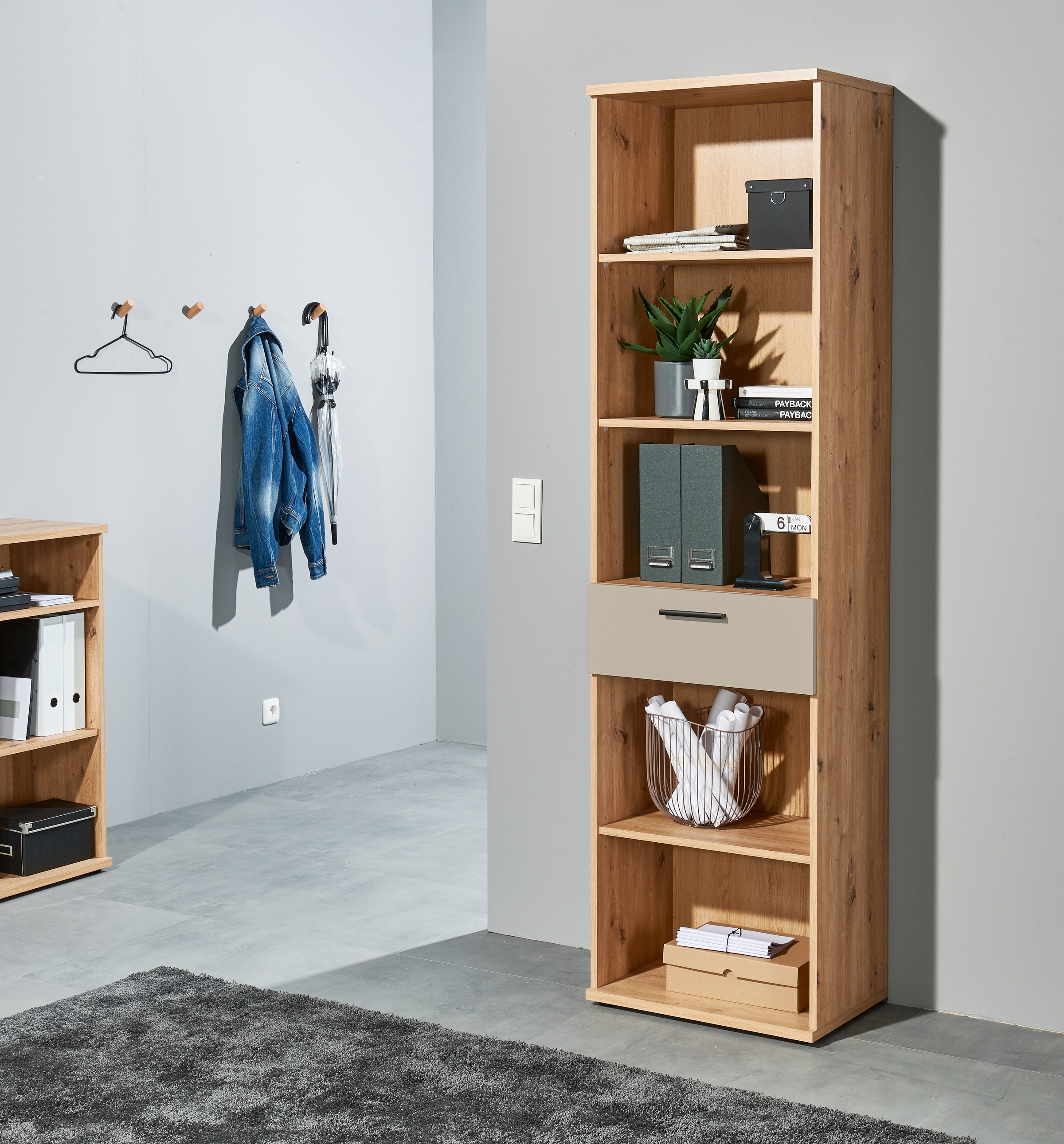 BEGA OFFICE Élément d'étagère »Kanada« 1 cuis tlg. Breite 54cm, Melaminbeschichtung