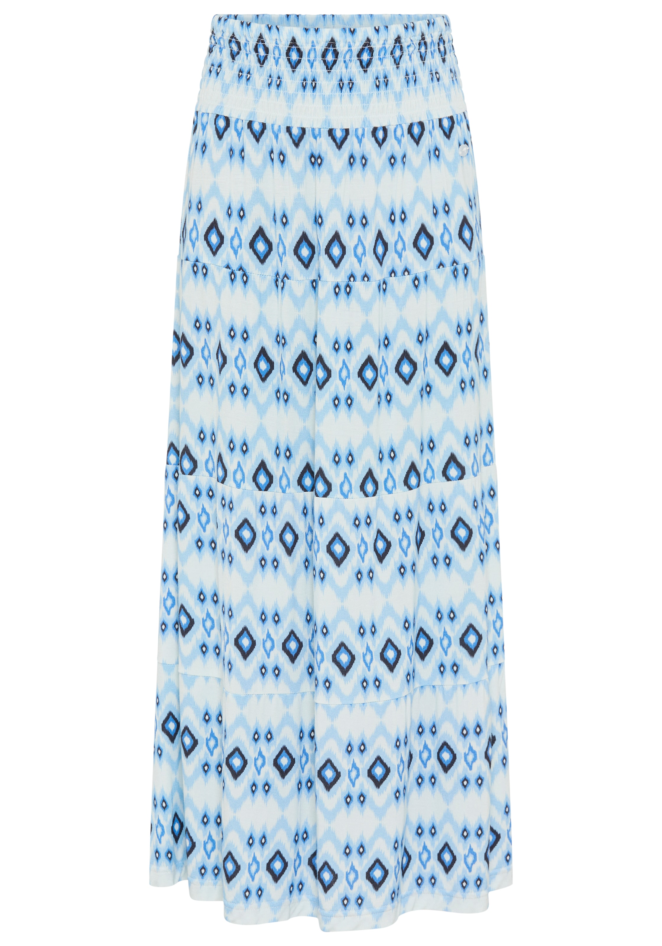 KangaROOS Maxi jupe »Rock mit Smoke, Boho-Style für Mädchen« mit gesmokter Taille, aus elastischer Jersey-Qualität, mit Gummizug