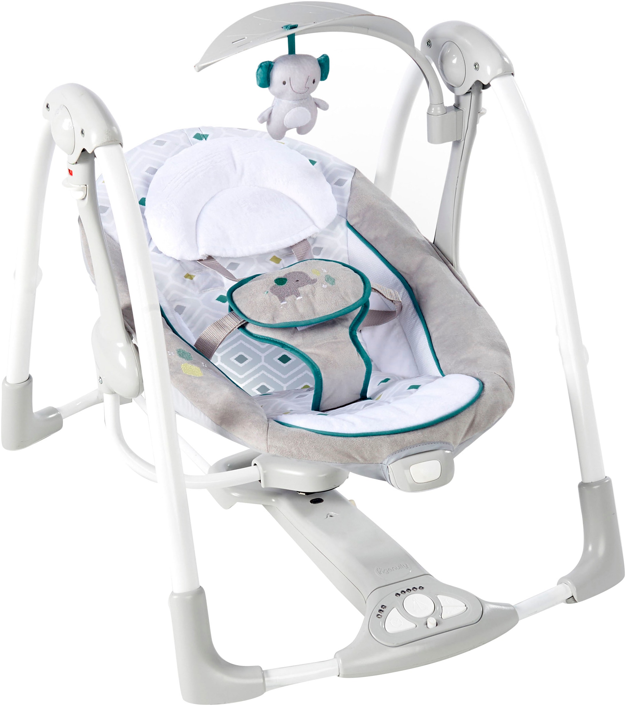 ingenuity Balançoire bébé »ConvertMe Swing-2-Seat Portable Swing - Nash« mit automatischer Schaukelfunktion und Sound-Effekt