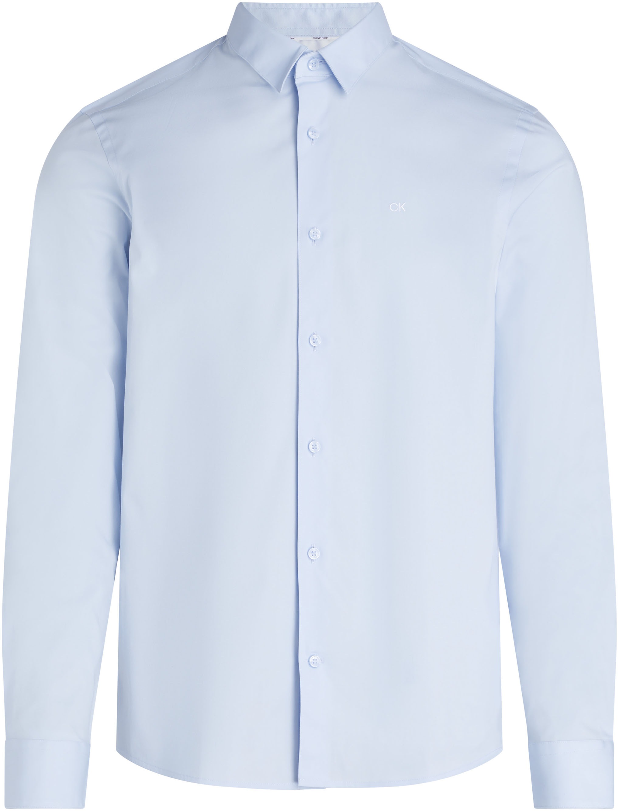 Calvin Klein Big&Tall Langarmhemd »BT_STRETCH POPLIN SLIM SHIRT«, in grossen Grössen mit durchgehender Knopfleiste