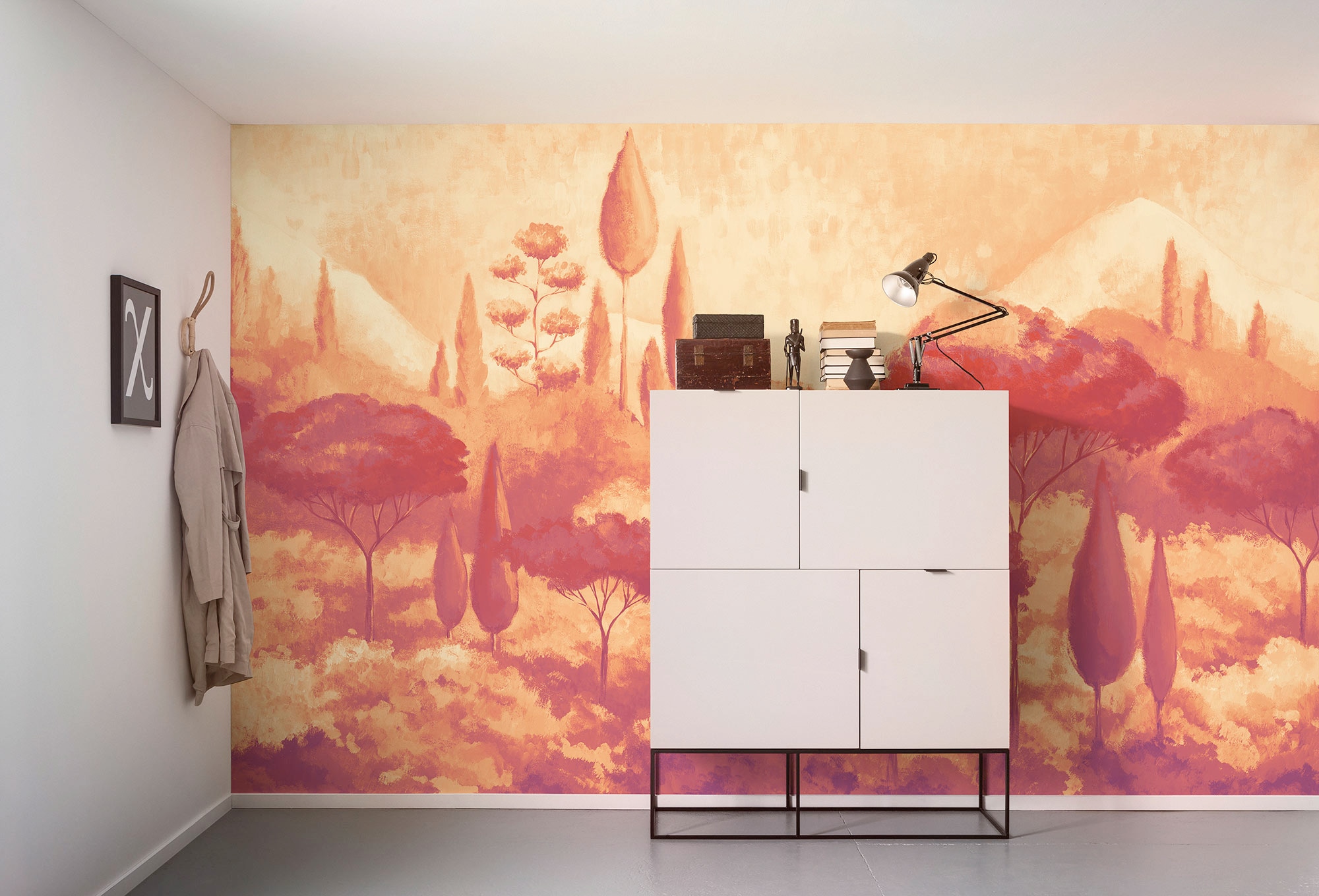 Komar Fototapete »Digitaldruck Vlies - Luxury Labyrinth - Grösse 400 x 250 cm«, bedruckt-floral-geblümt-gemustert-tropisch, Wohnzimmer, Schlafzimmer