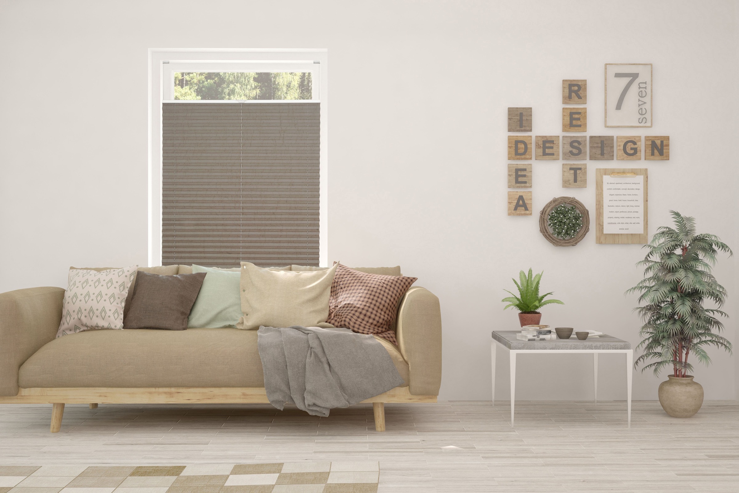 Image of mydeco Plissee nach Mass »Crushed«, blickdicht, mit Bohren, verspannt bei Ackermann Versand Schweiz