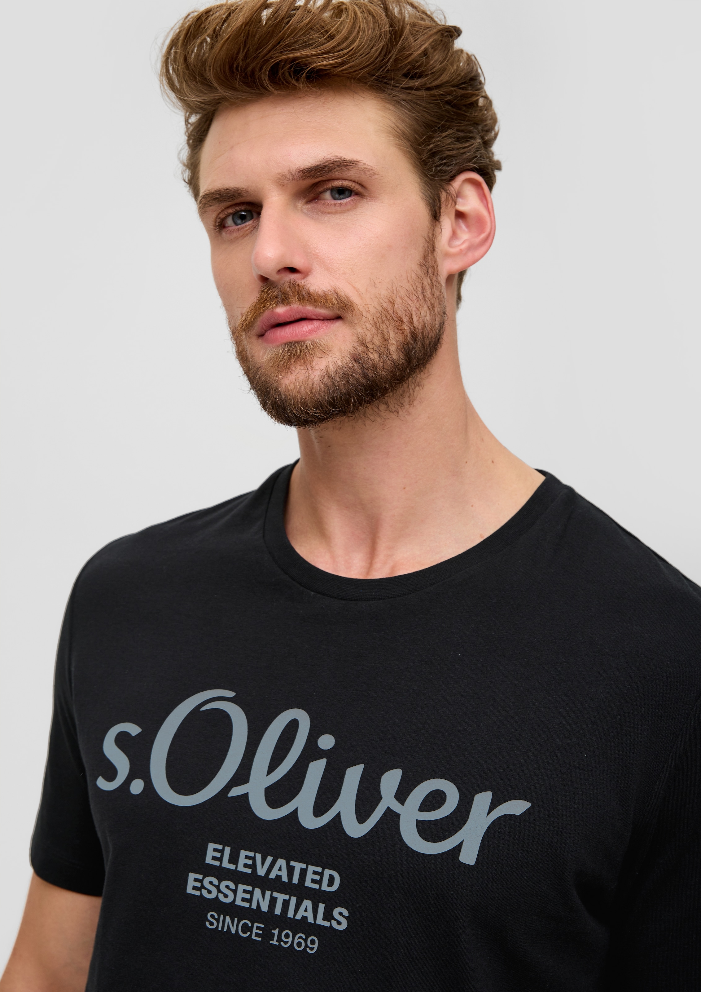 s.Oliver T-Shirt, aus atmungsaktiver Baumwolle