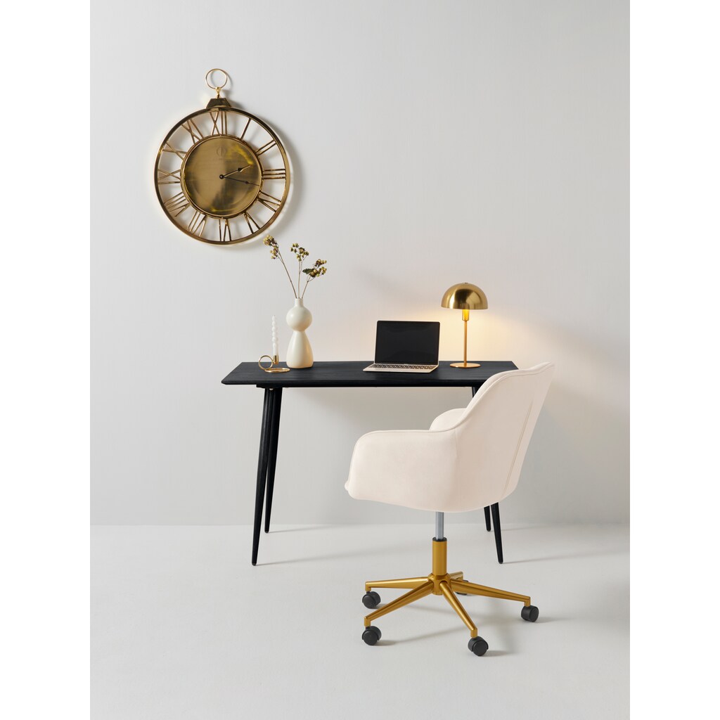 Leonique Schreibtisch »Eadwine«, Tischplatte aus MDF mit Folie, Gestell aus Metall, Höhe 76 cm