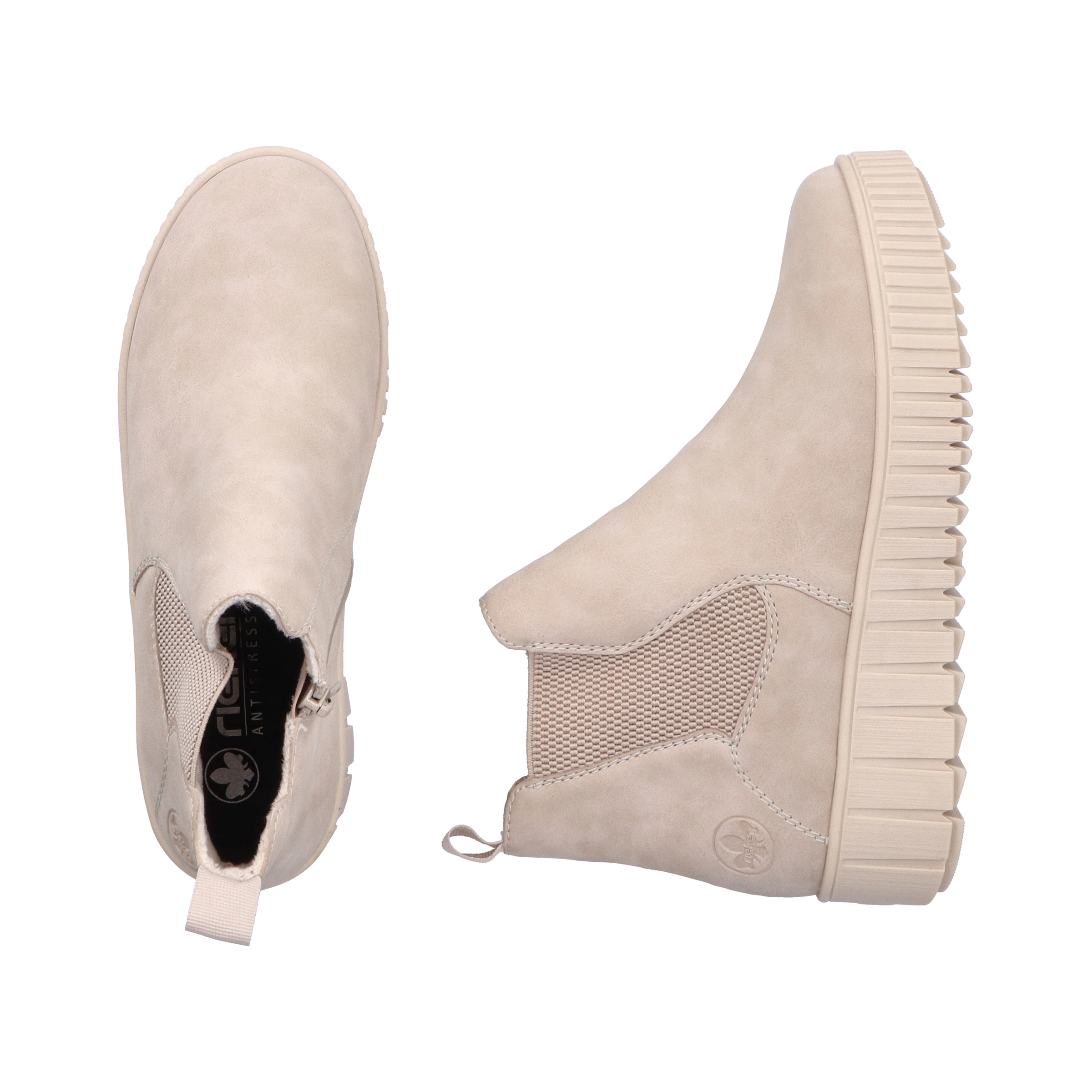 Rieker Bottes d'hiver  chelsea boots, sneakers à plateforme, bottines, fermeture éclair et stretch