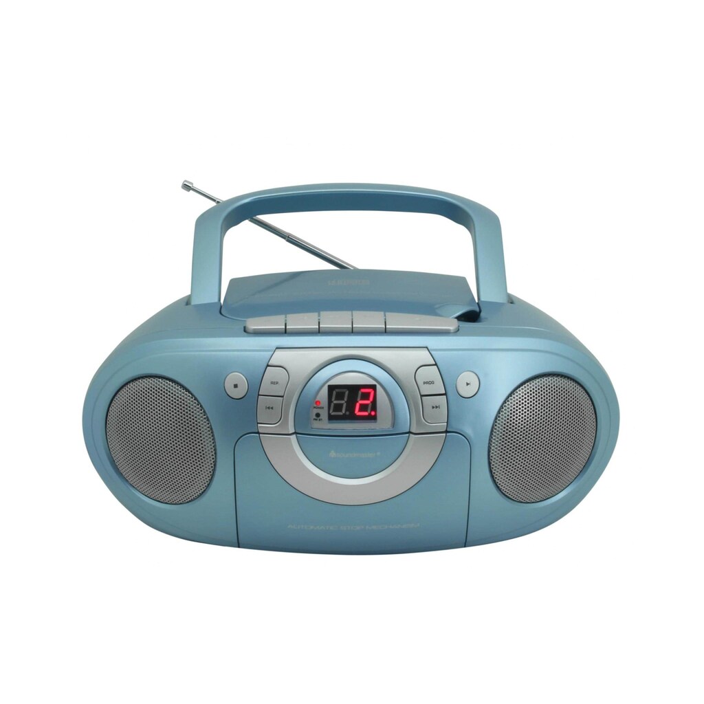 Soundmaster CD-Radiorecorder »SCD5100BL Blau«, (FM-Tuner)