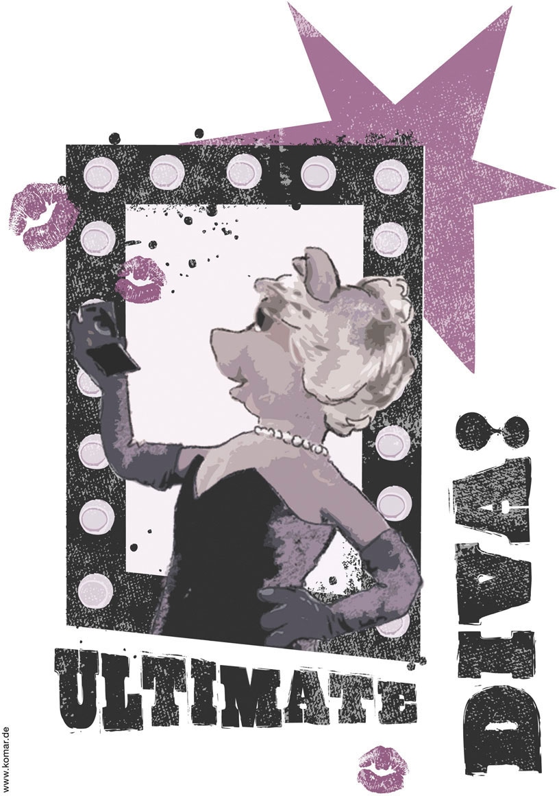Komar Wandtattoo »Muppets Ultimate Diva - Grösse 50 x 70 cm«, (5 St.), selbstklebend, Wandsticker, Kinderzimmer