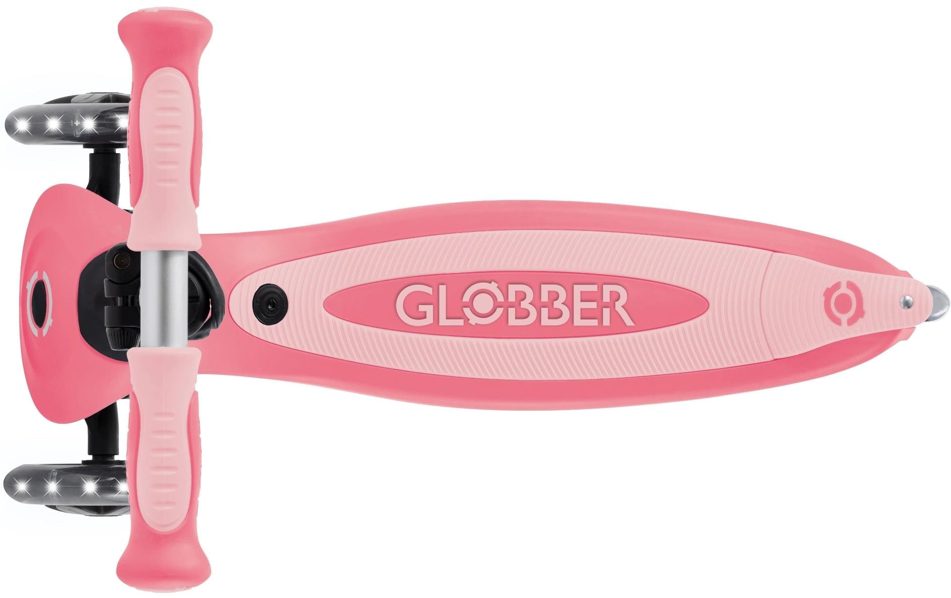 Globber Scooter »GO-UP BABY 360 LIGHTS, mit Leuchtrollen und Leuchtmodul« Aufsitzrad, Laufrad und Scooter in Einem
