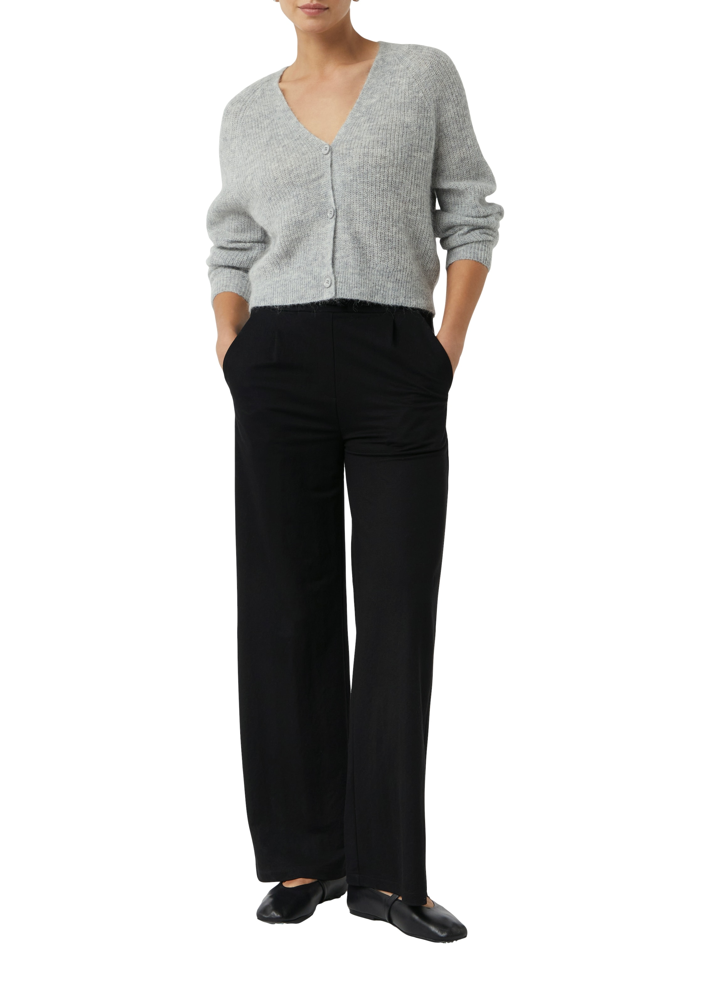 comma casual identity Cardigan, casual, bequem, Alpakamix, V-Ausschnitt