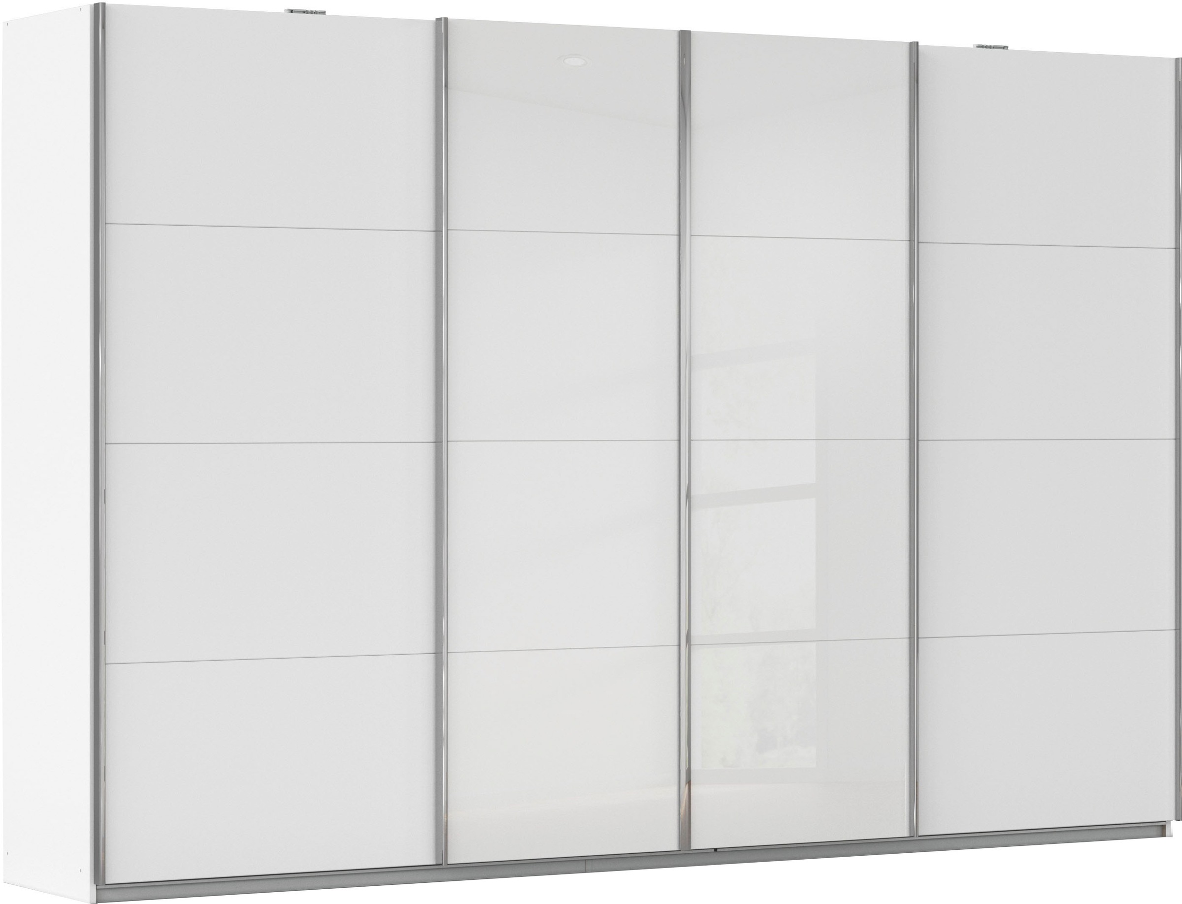 Image of rauch Schwebetürenschrank "Kleiderschrank Schrank Garderobe Wäscheschrank Ankleide SYNCRONO" Mitteltüren öffnen parallel, Breiten 271/316/361 cm Höhen 211/230 cm, Mitteltüren mit praktischer Synchron-Öffnung MADE IN GERMANY