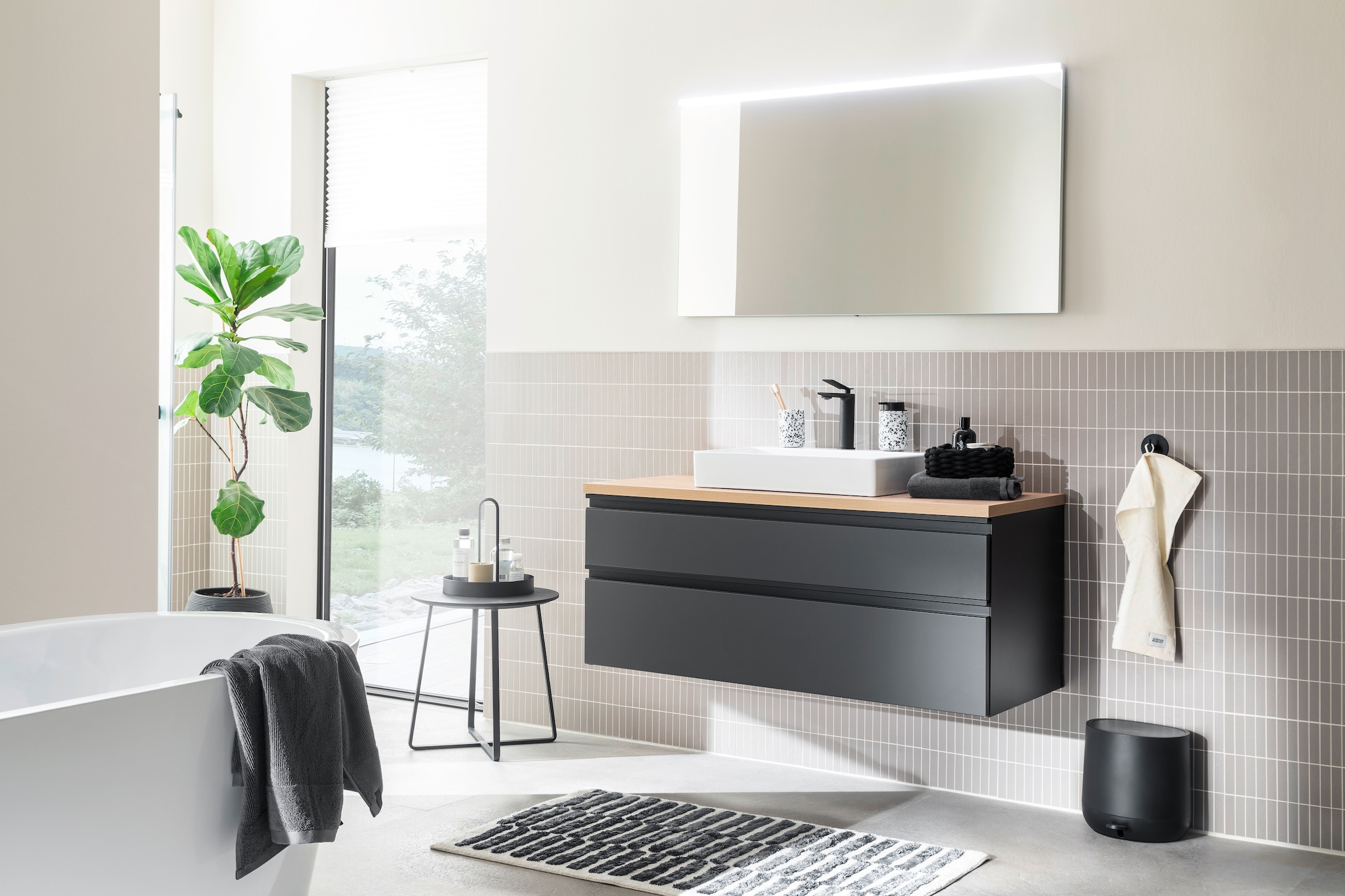 SCHÖNER WOHNEN-Kollektion Badematte »Barbados 231« Höhe 17 mm fussbodenheizungsgeeignet kuschelweicher Badezimmerteppich, waschbar