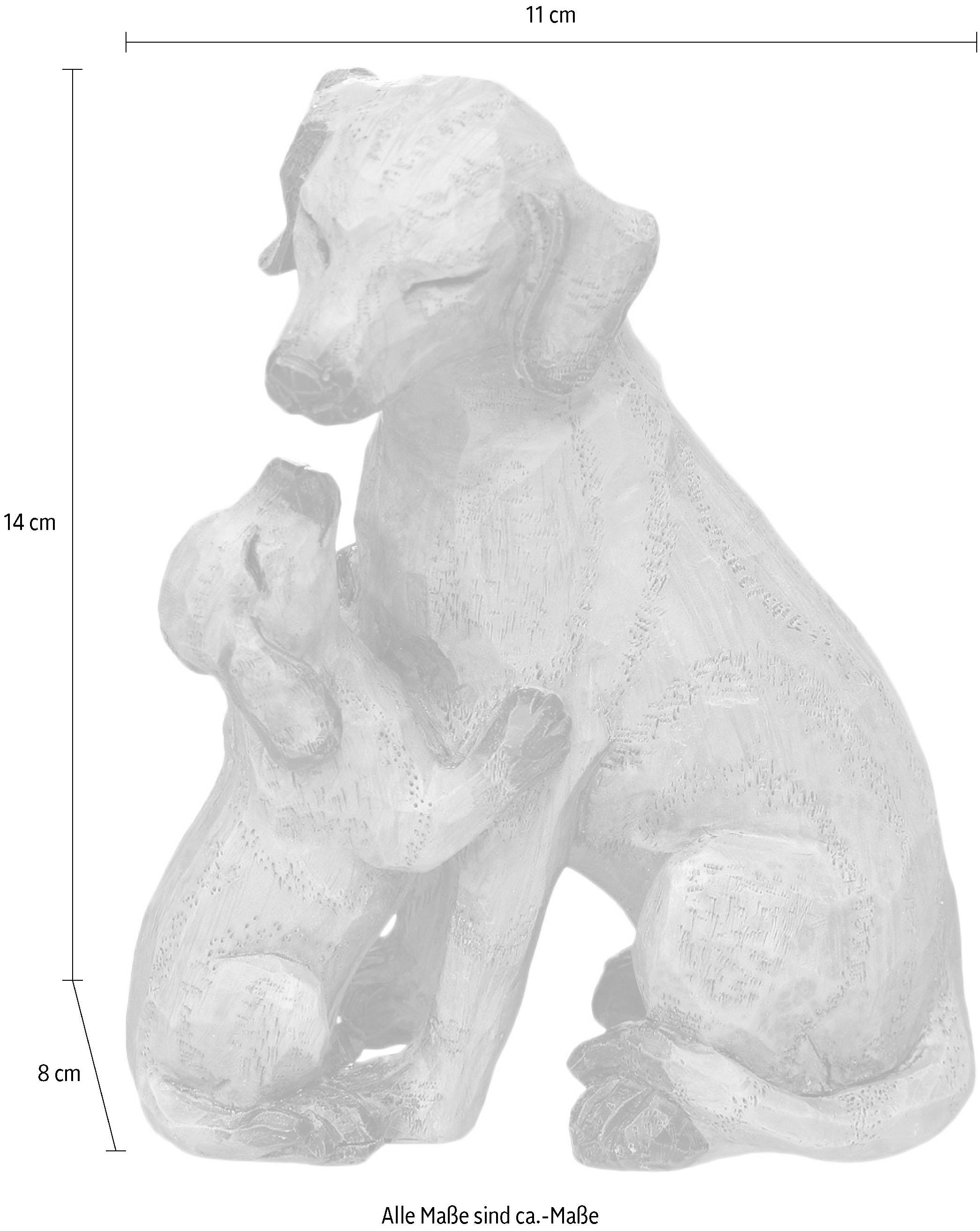 Ambiente Haus Figurine de décoration »Hund mit Welpe« klein