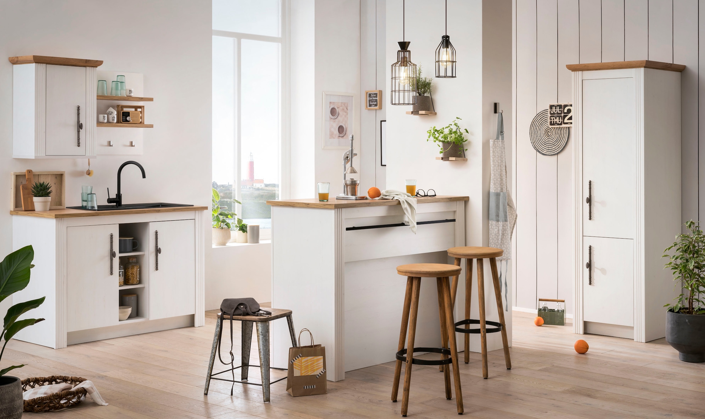 GOODproduct Küche »KS-Westminster« Breite 196 cm, ohne E-Geräte