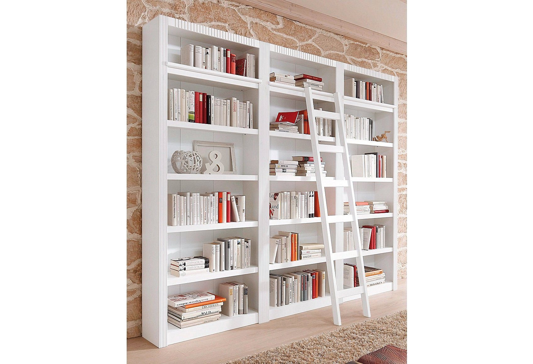 Image of GOODproduct Bücherwand "Bergen" aus schönem massivem Kiefernholz, 3 tlg.