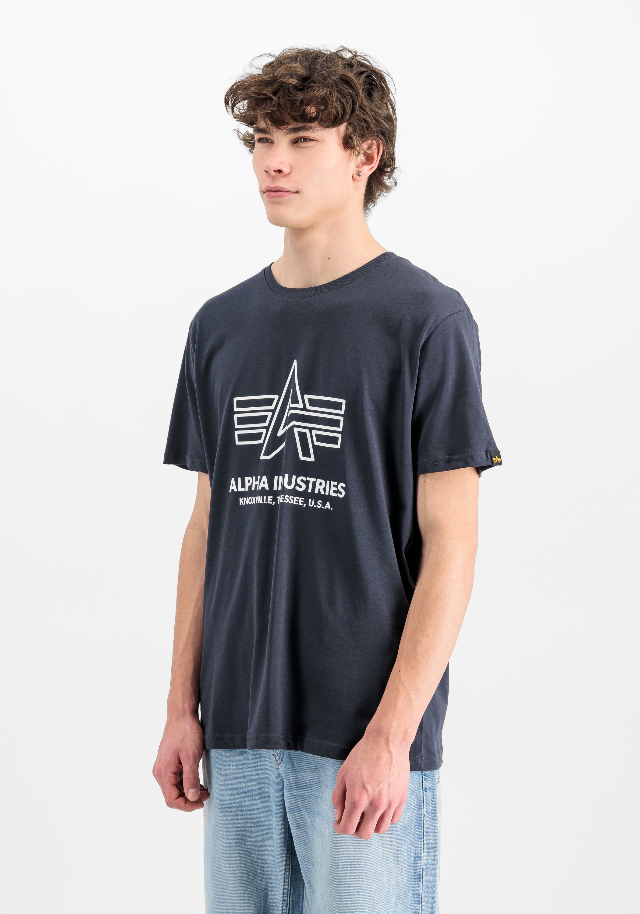 Image of Alpha Industries T-Shirt "Logo Print T-Shirt"