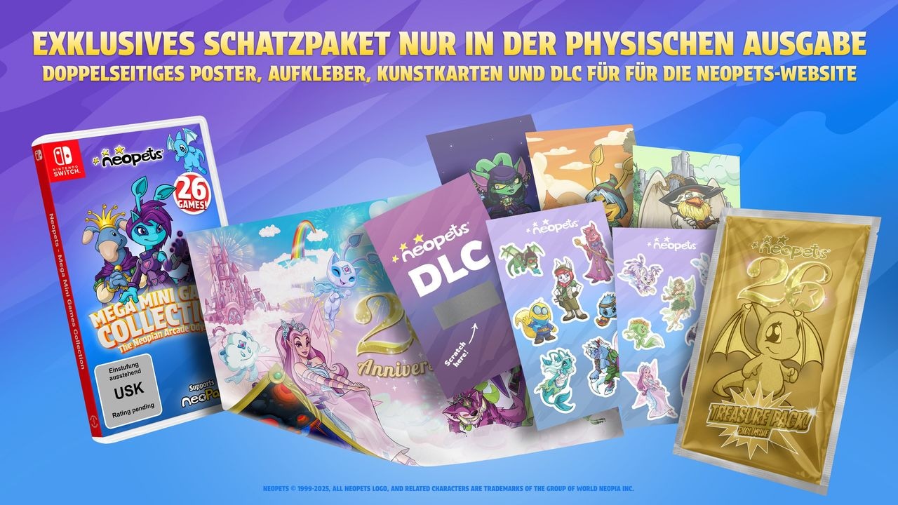 U&I Entertainment Spielesoftware »Neopets - Mega Mini Games Collection D1 Edition« Nintendo Switch