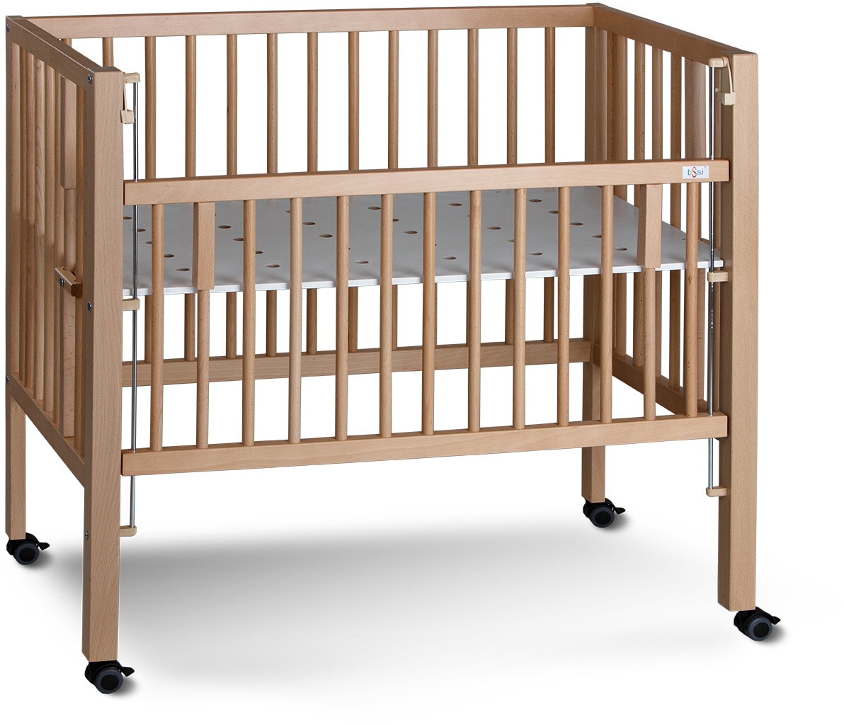 tiSsi® Beistellbett »MAXI Boxspring, natur«, inklusive Matratze; Made in Europe