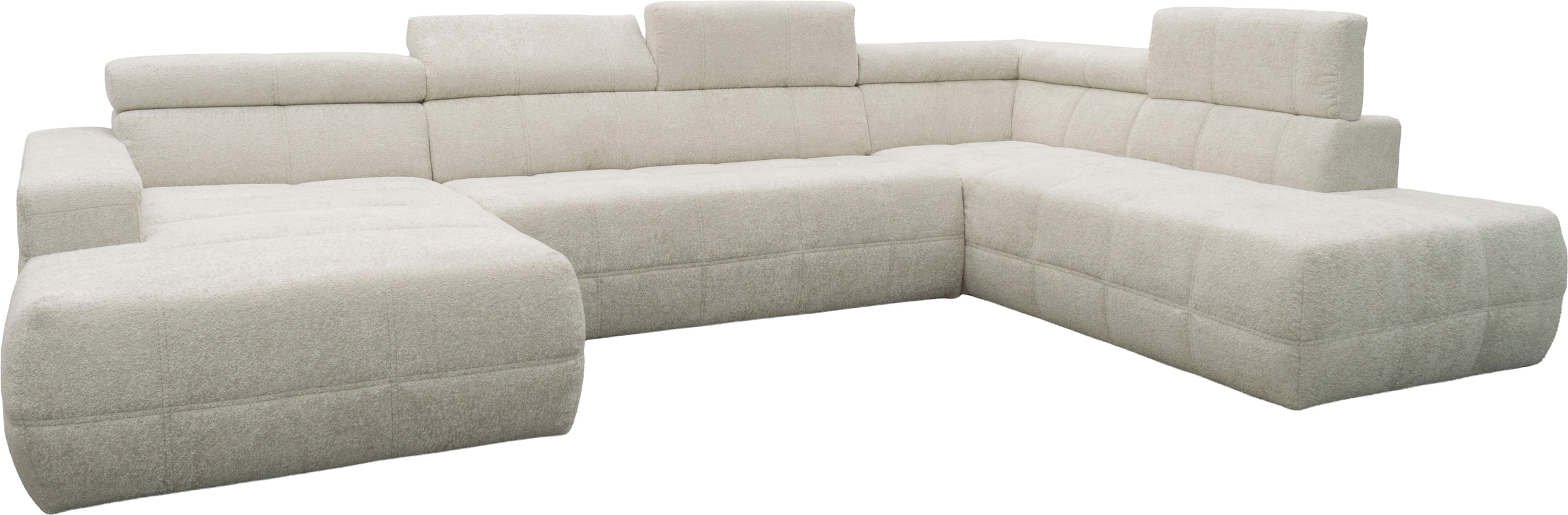 GOODproduct Wohnlandschaft »Ballerup 359 x 228 cm, auch mit verstellbarer Sitztiefe« Kopfteile verstellbar, Pet Friendly Bezug, U-Form